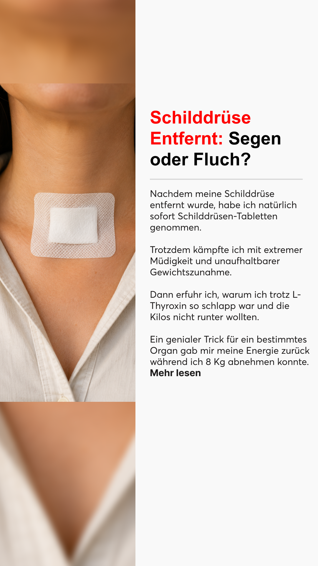 Mission Schilddrüse Facebook ad