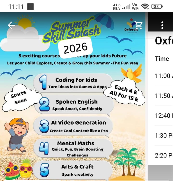 Oxfordia Facebook ad