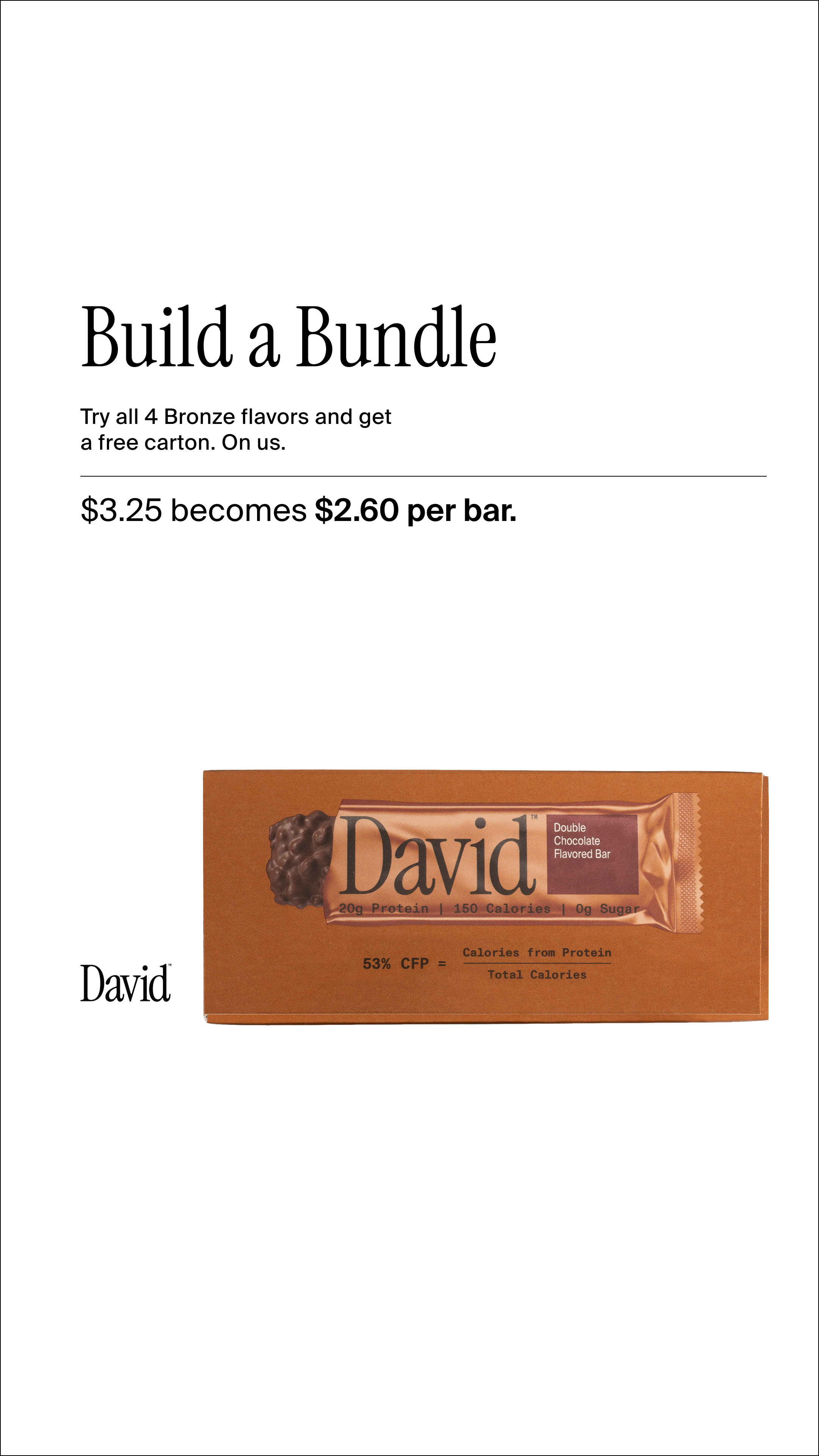 David Protein Facebook ad