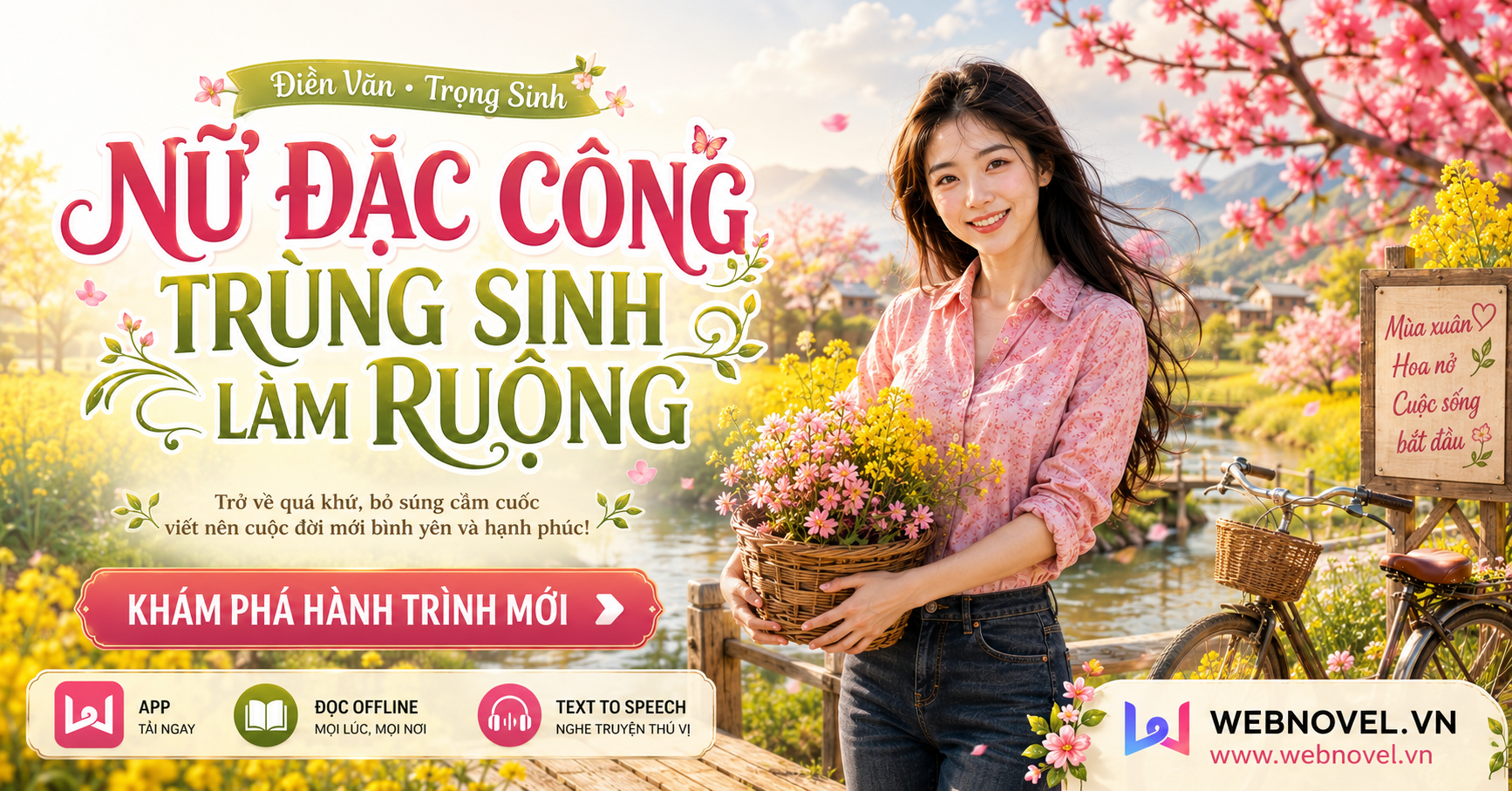 Webnovel.vn Facebook ad: Nữ Đặc Công Trùng Sinh Làm Ruộng