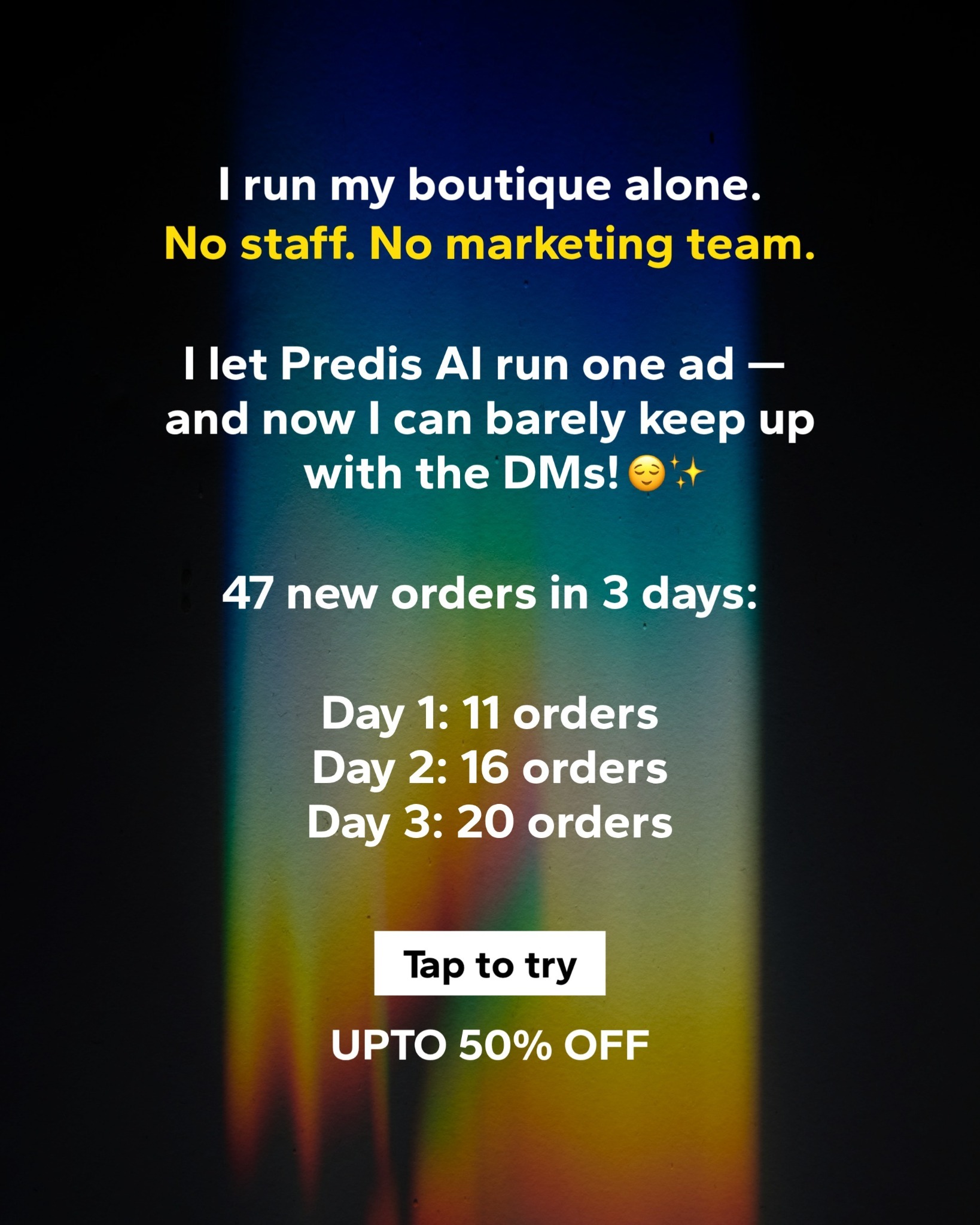 Predis.ai Facebook ad