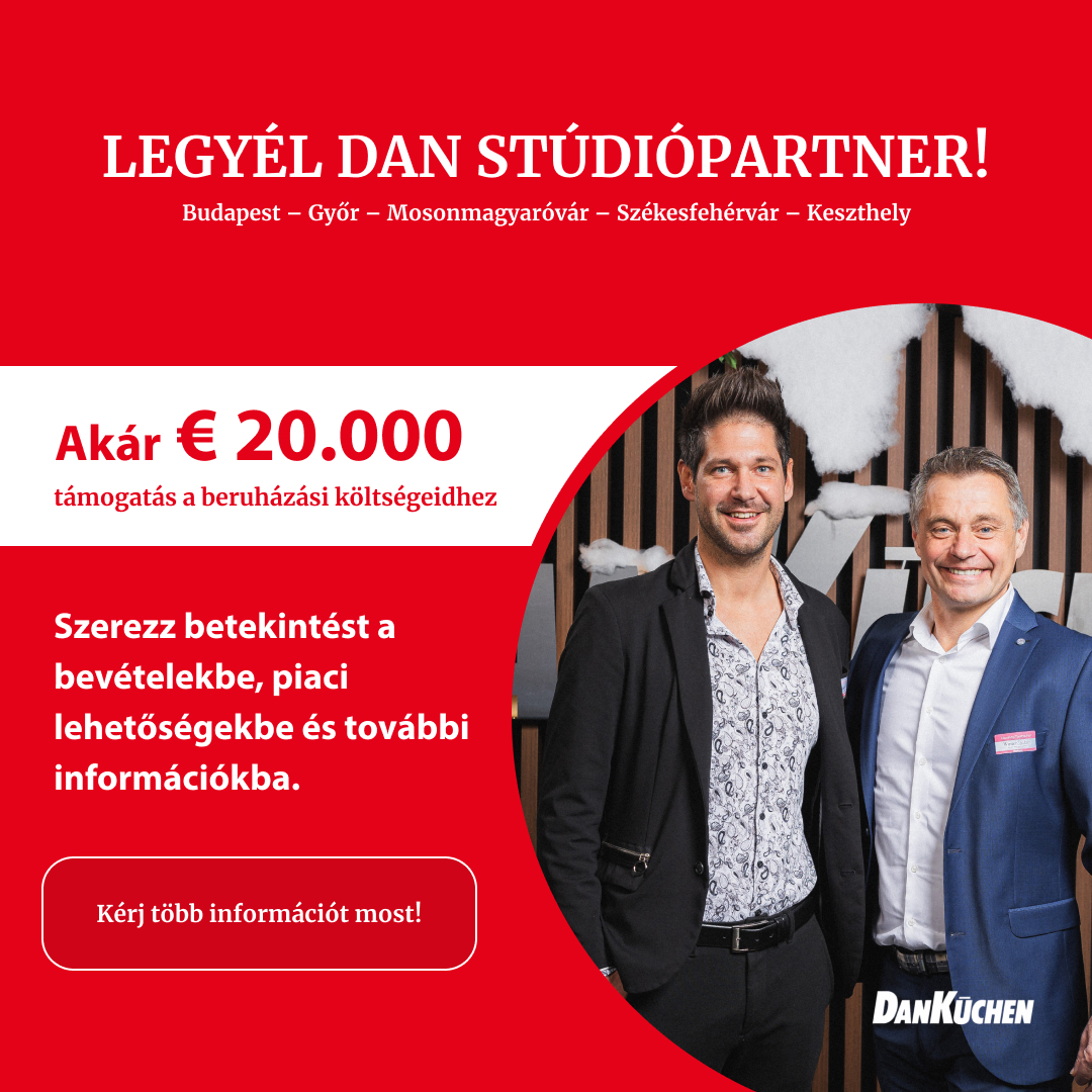 DAN Küchen Facebook ad: Legyél most DAN stúdiópartner!