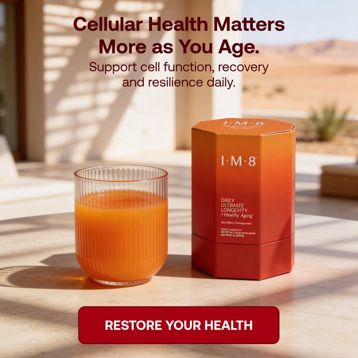 IM8 Global Facebook ad: Longevity Starts at the Cellular Level