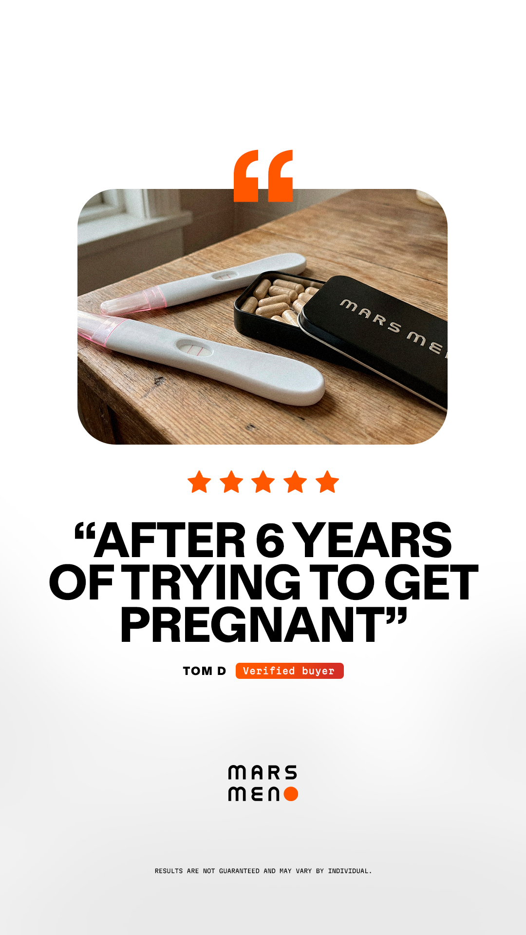 Mars Men Facebook ad