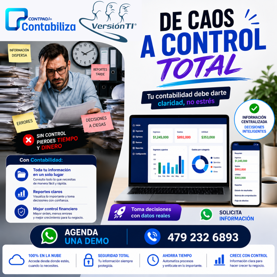 Versión TI, Consultoría en Tecnologías de Información Facebook ad: De caos a control total