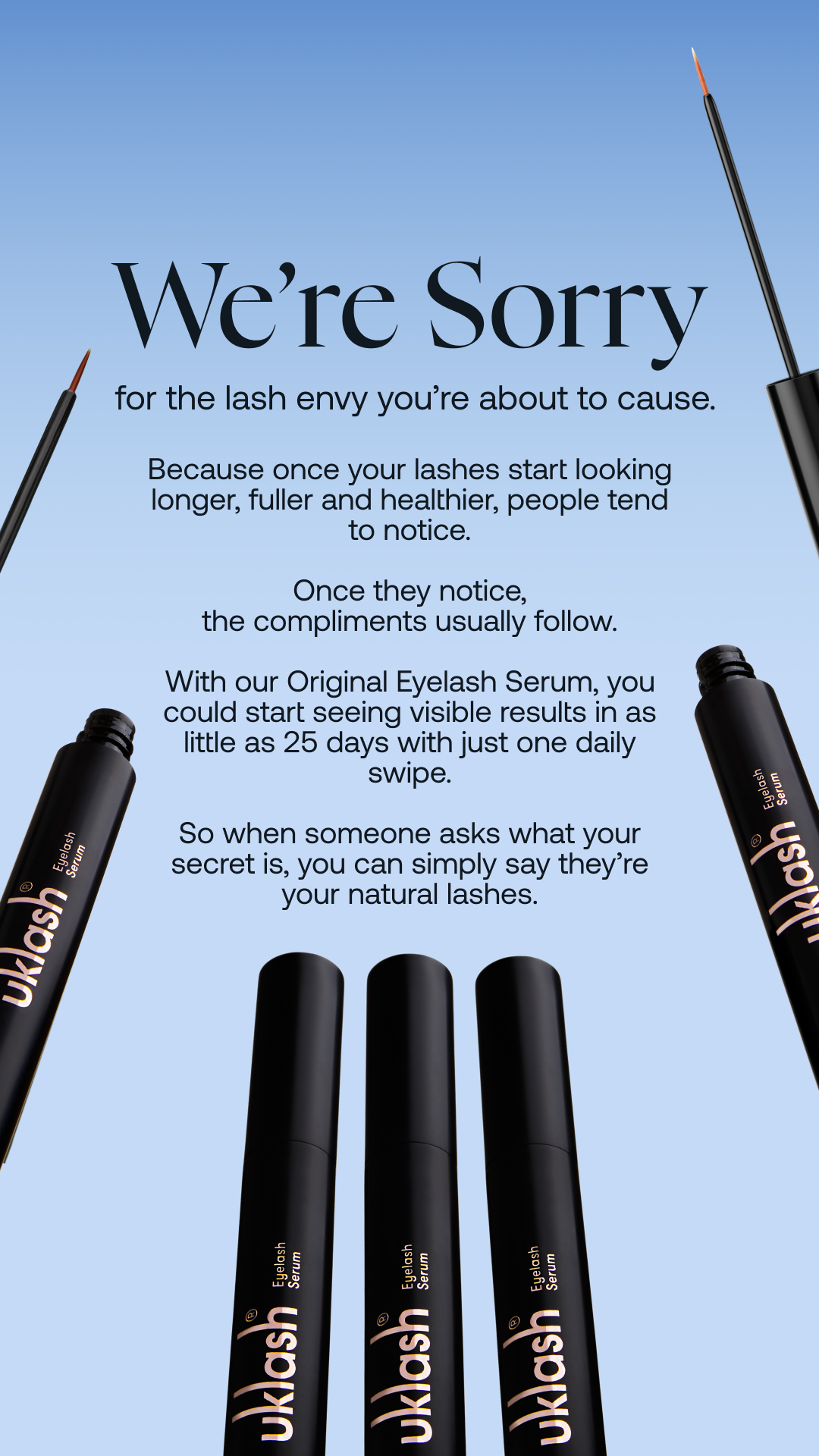 Uklash Facebook ad