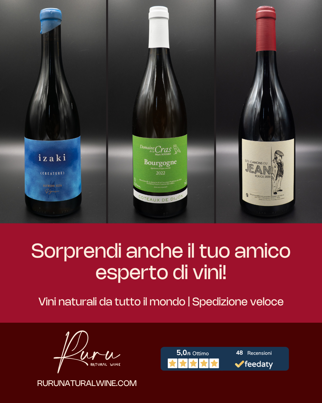 Ruru Natural Wine Facebook ad