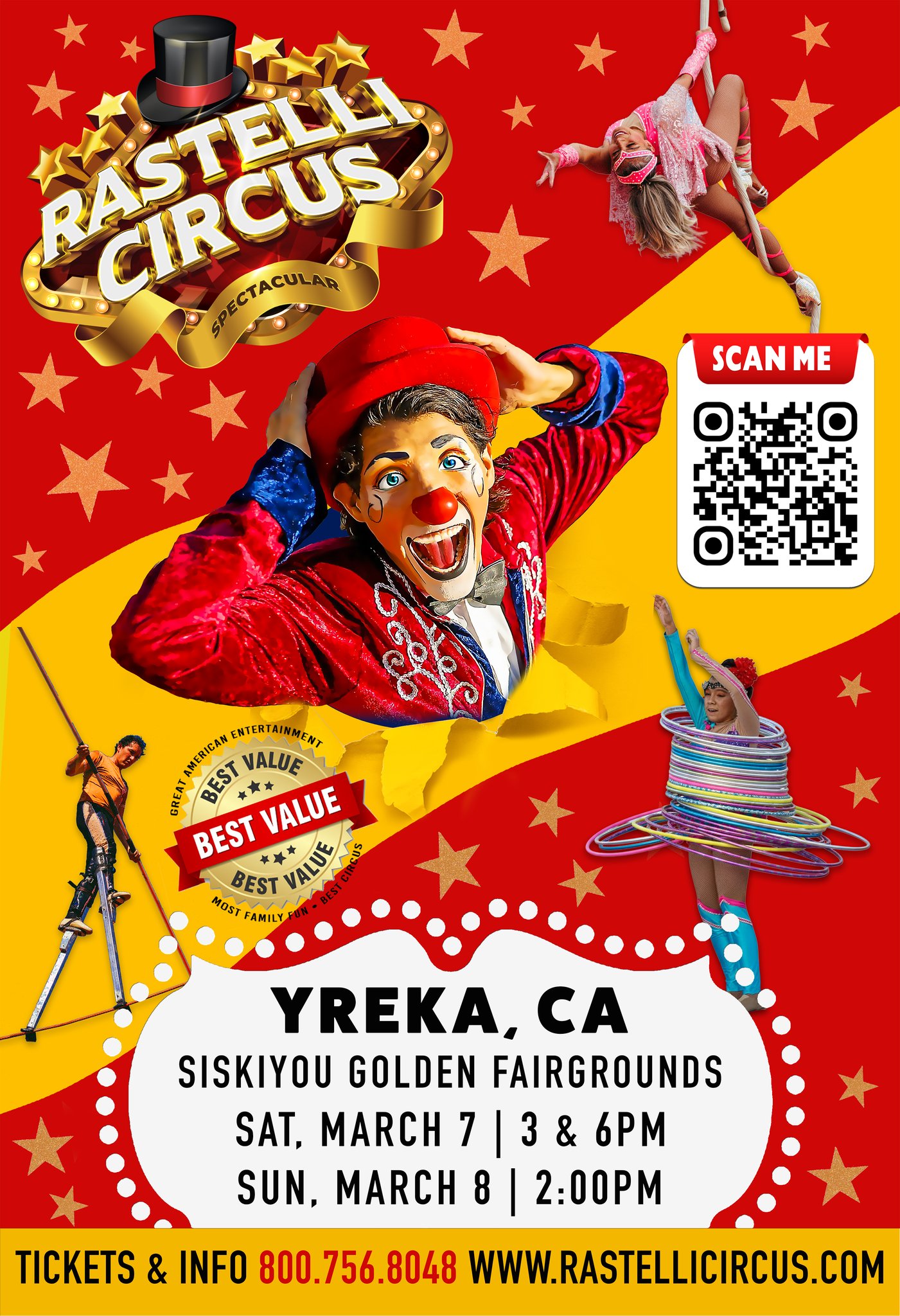 Rastelli Circus Facebook ad: Yreka, CA | Rastelli Circus Spectacular is coming…