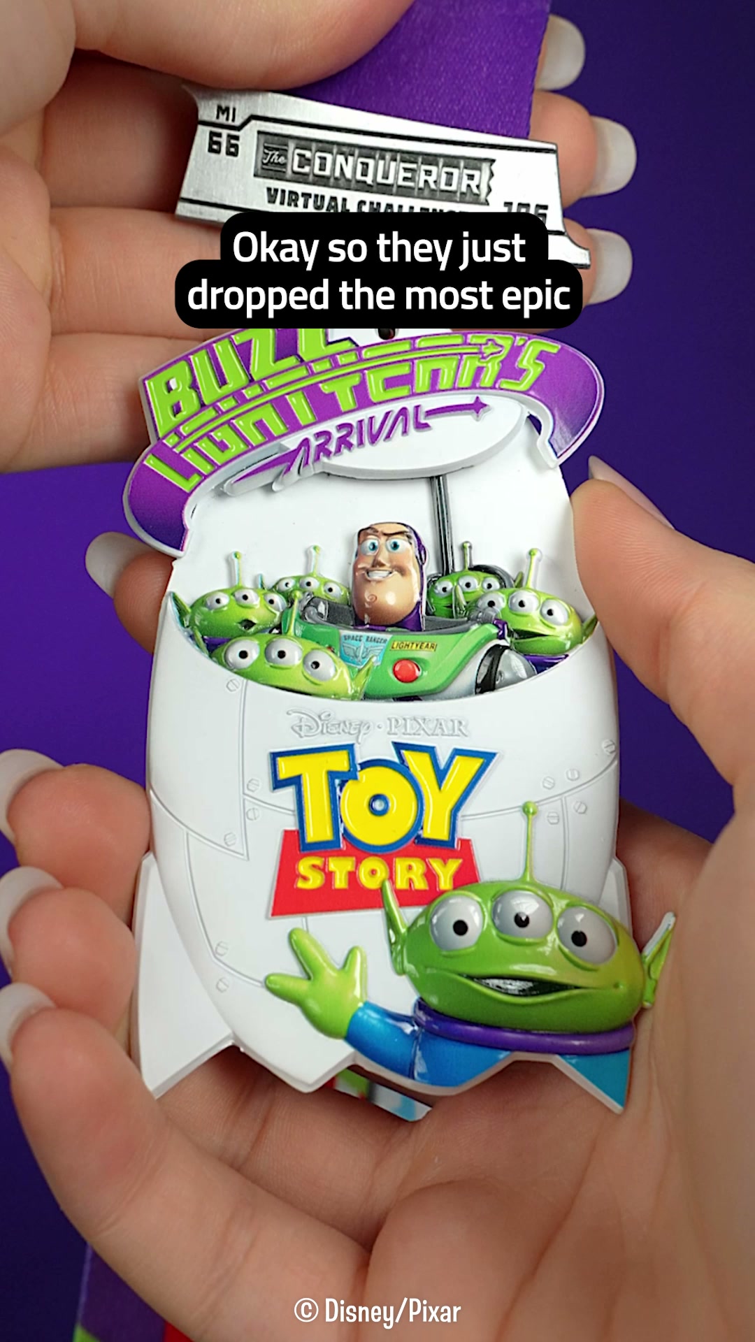 The Conqueror Challenges Facebook ad: Toy Story Virtual Challenge Series