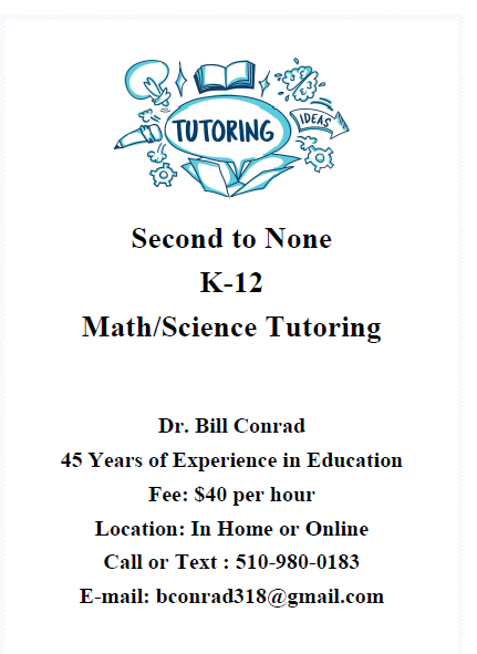 Second to None Math/Science Tutoring Facebook ad: Chat in Messenger