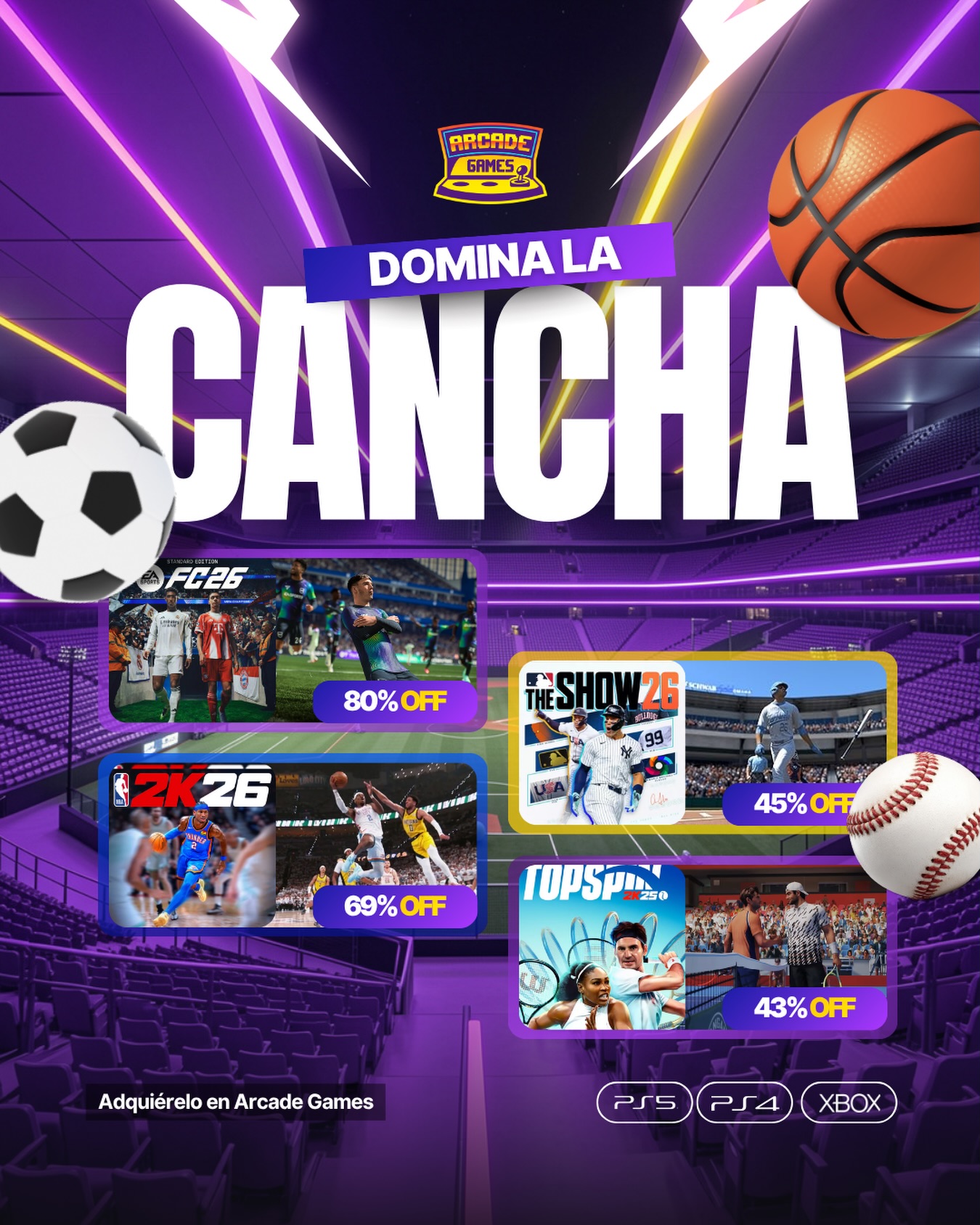 Arcade Games Facebook ad