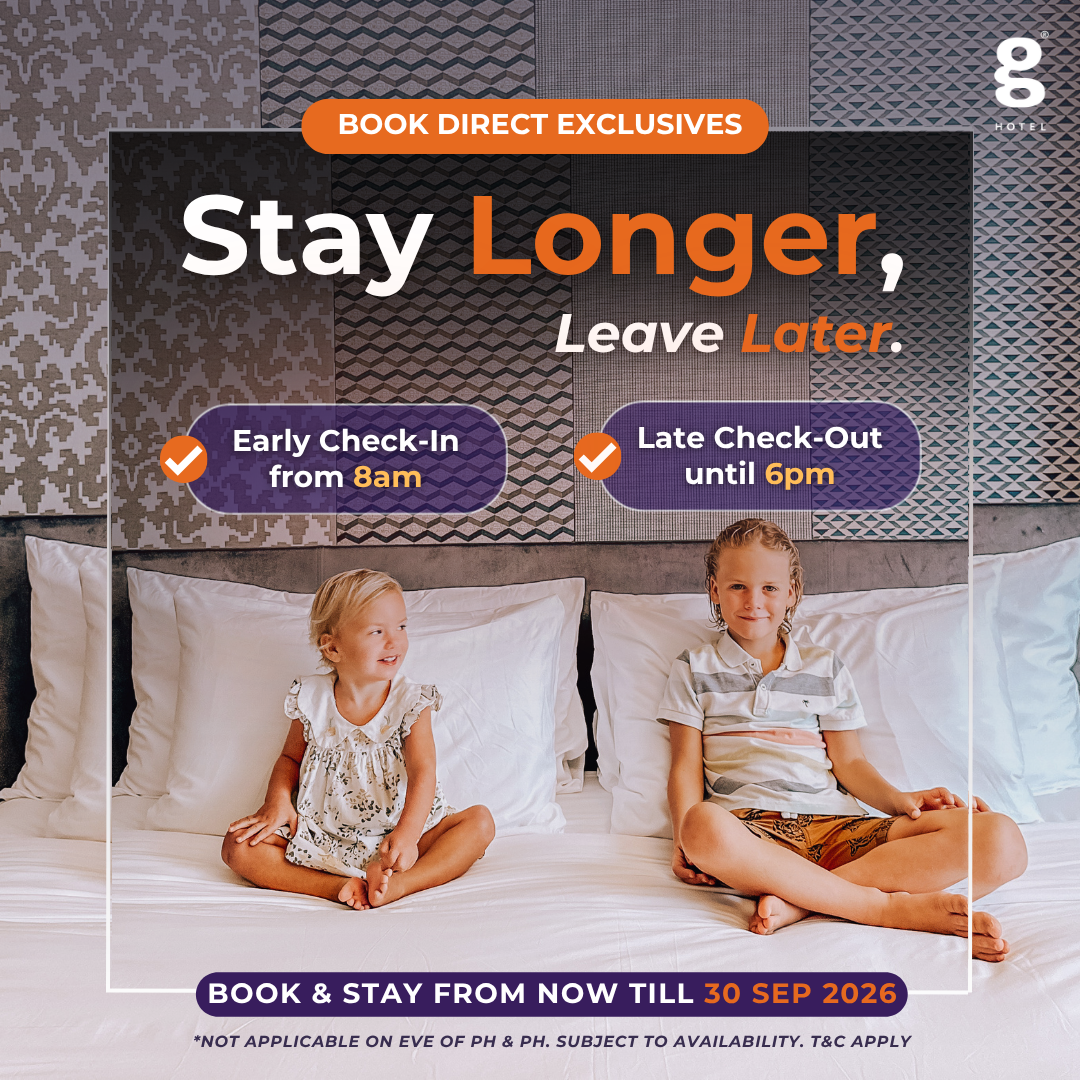 G Hotel Gurney Facebook ad: ππ¨π¨π€ ππ’π«πππ with us, enjoy exclusive perksβ¦