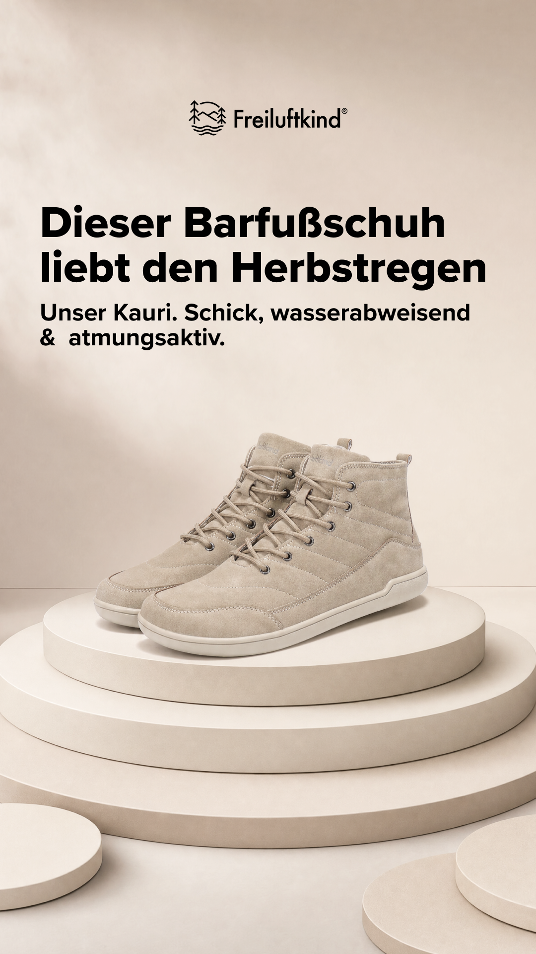 Freiluftkind Facebook ad: Der Allrounder-Barfußschuh Kauri, für Frühling, Sommer &…