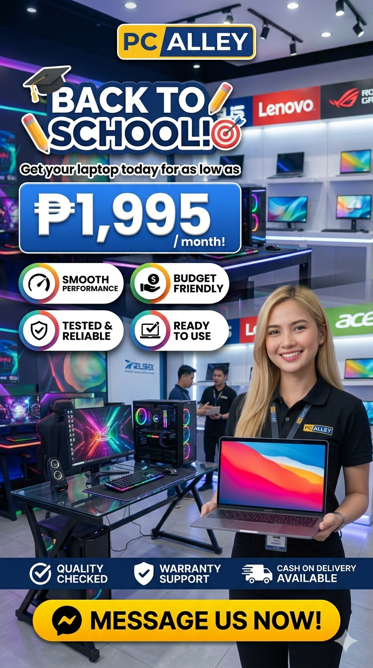 PC Alley Sta.Cruz Laguna Facebook ad from May 12, 2026