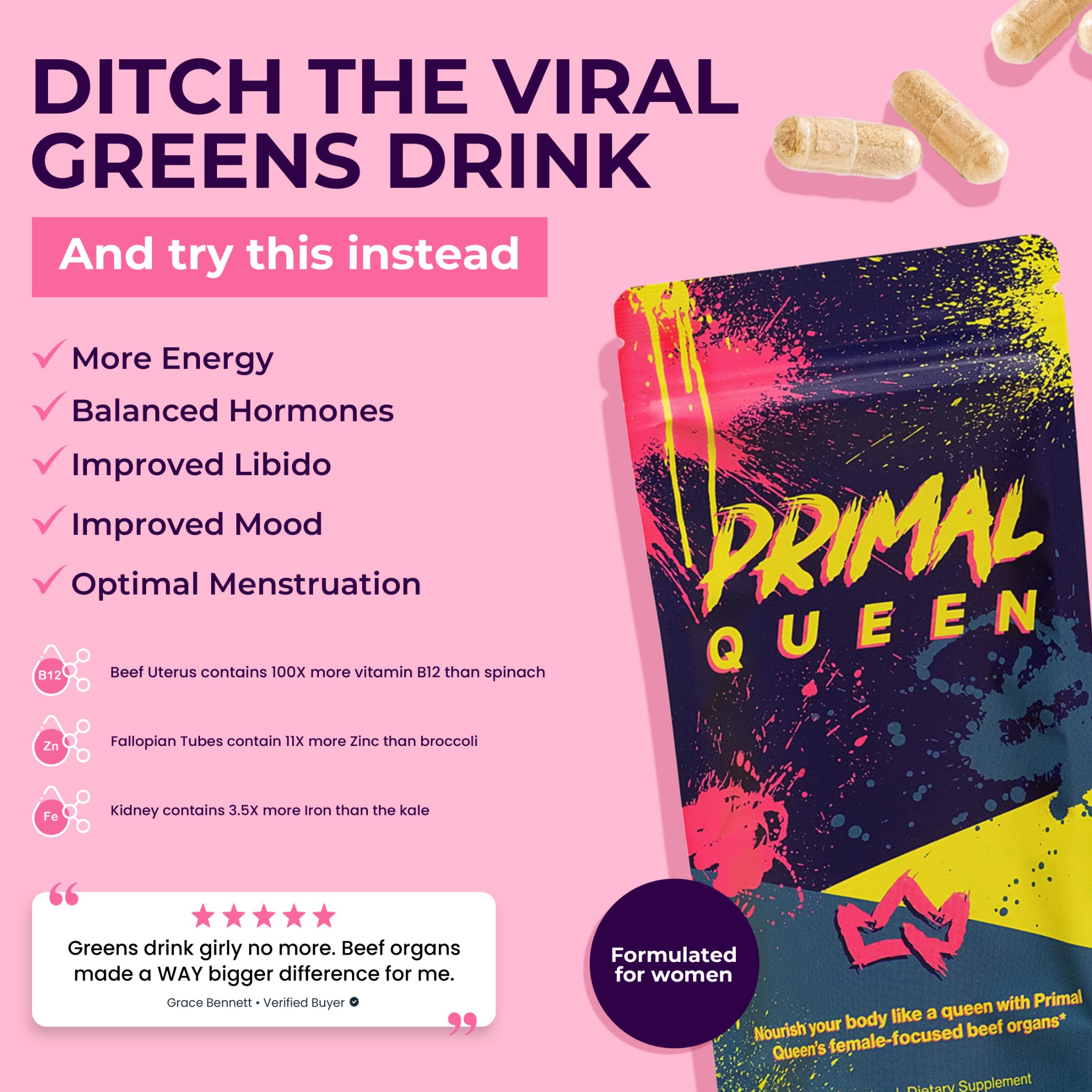 Primal Queen Facebook ad
