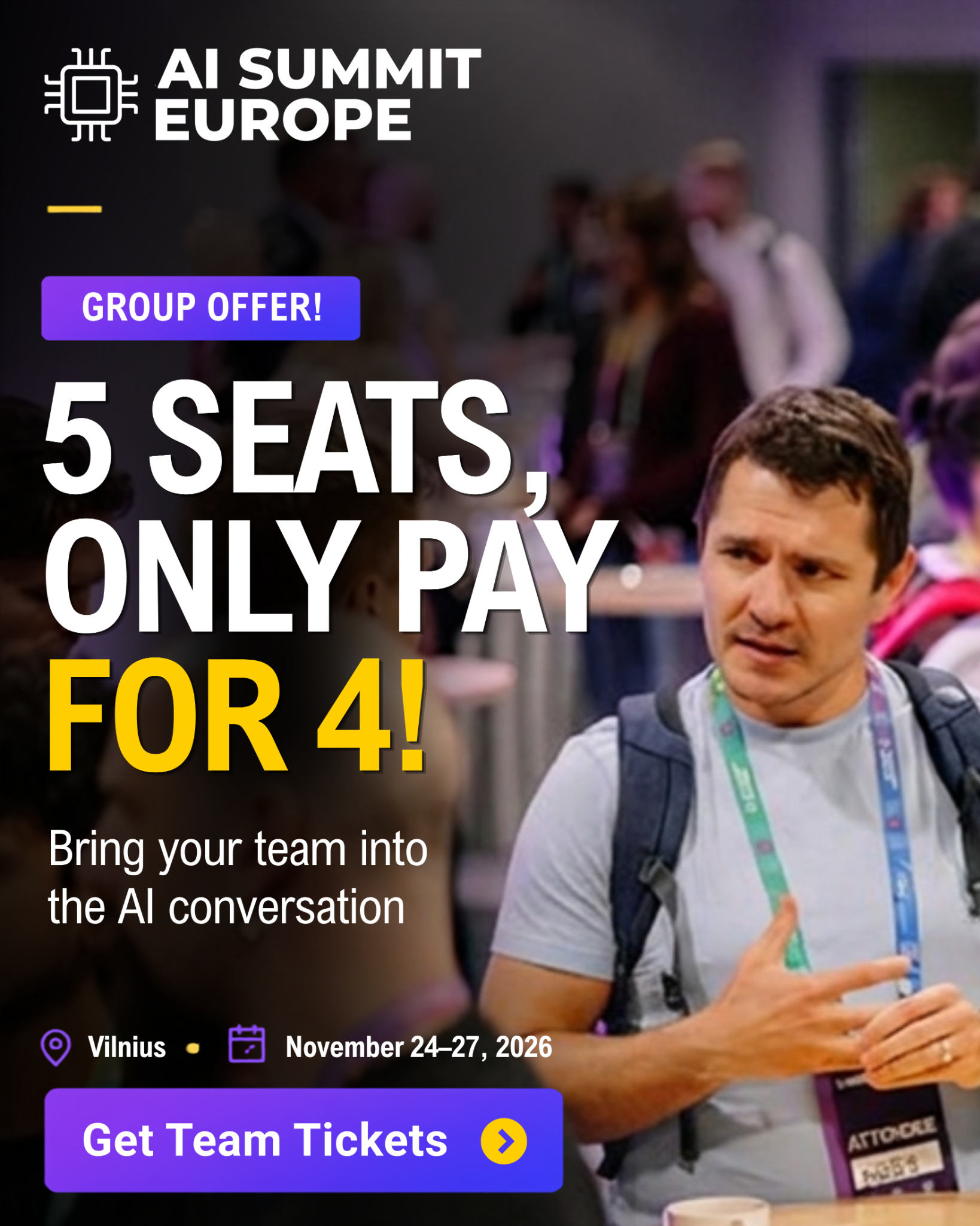 AI Summit Europe Facebook ad