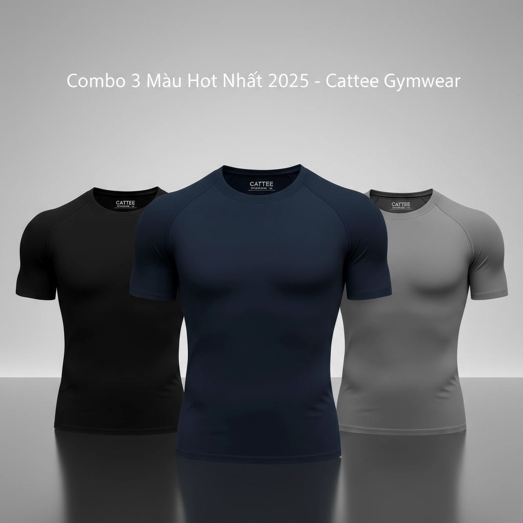 Cattee Facebook ad: Combo 3 Áo Gymwear Cattee, Giá Tốt Hơn