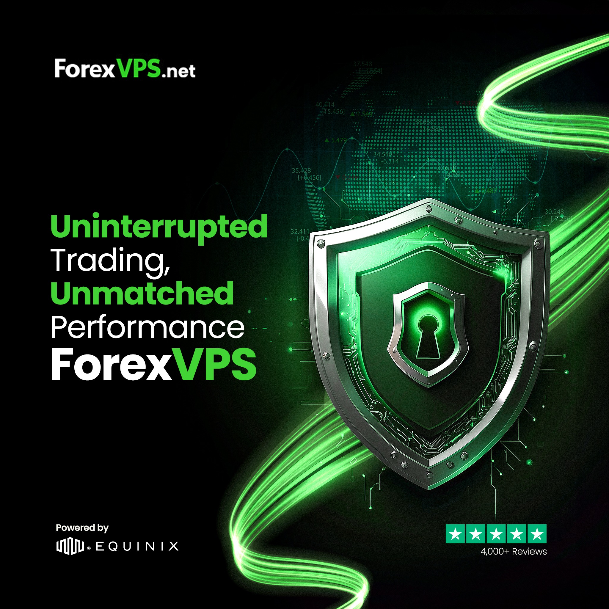 ForexVPS.net Facebook ad: Turbocharge Your Trades with ForexVPS!