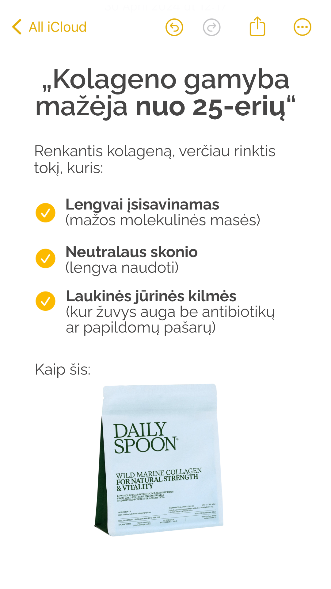 Daily Spoon Facebook ad