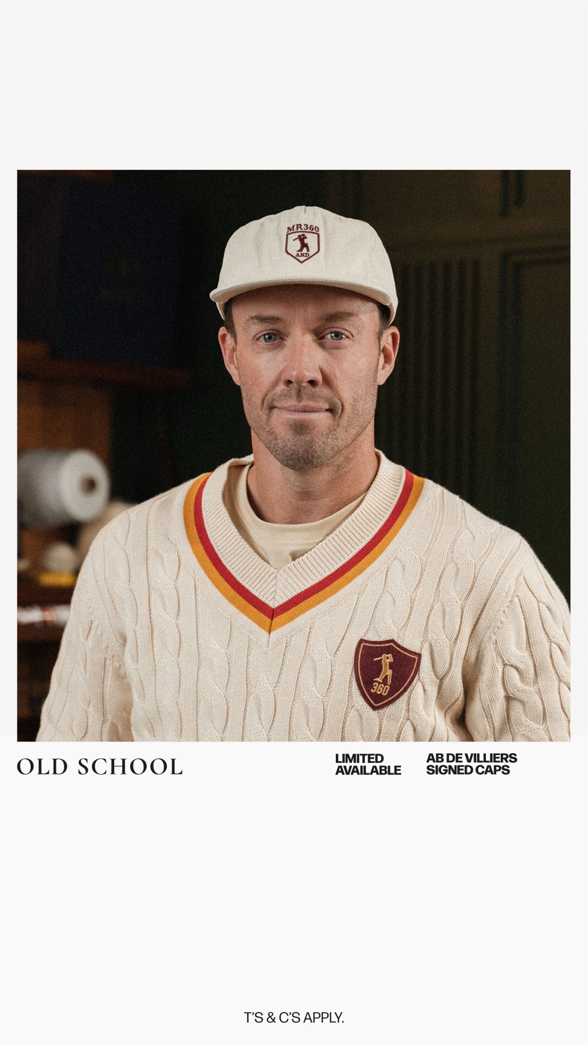 Old School India Facebook ad: AB de Villiers 360 Collection