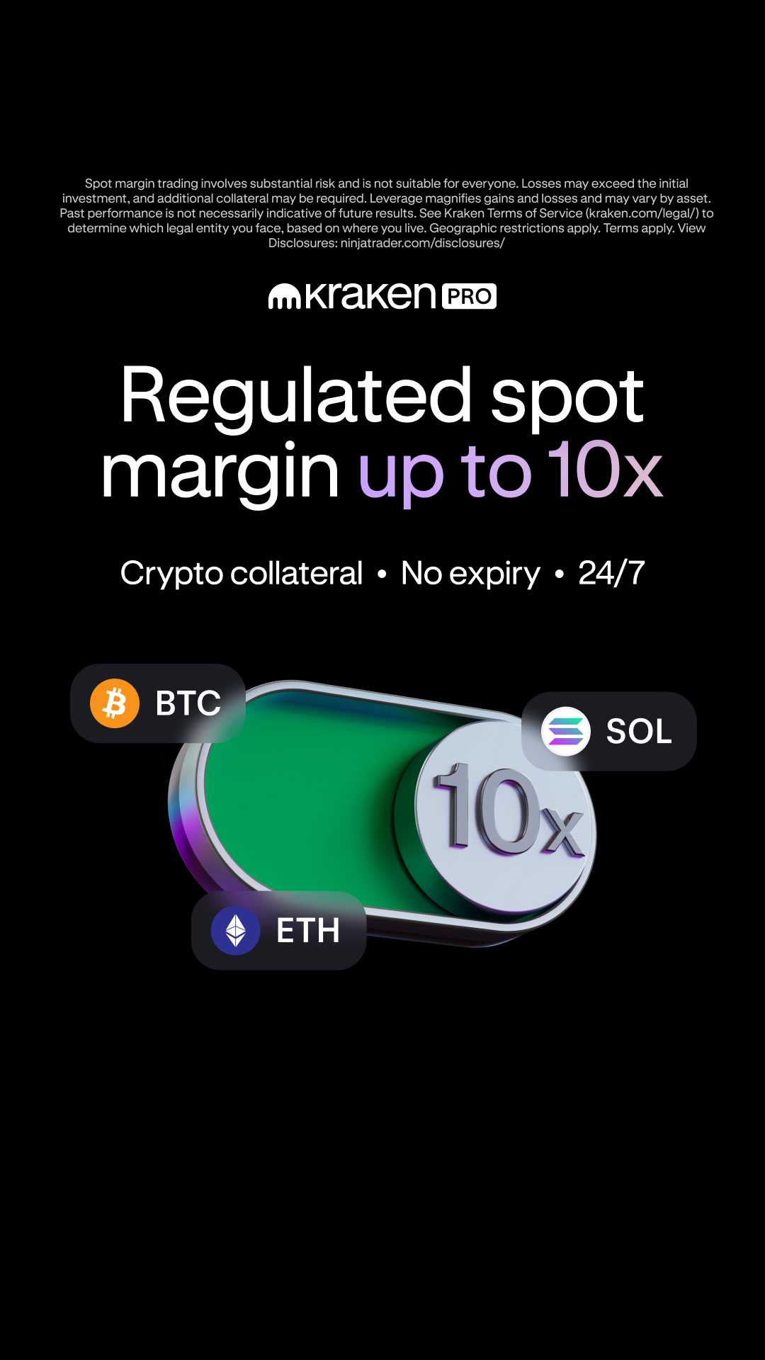Kraken Digital Asset Exchange Facebook ad