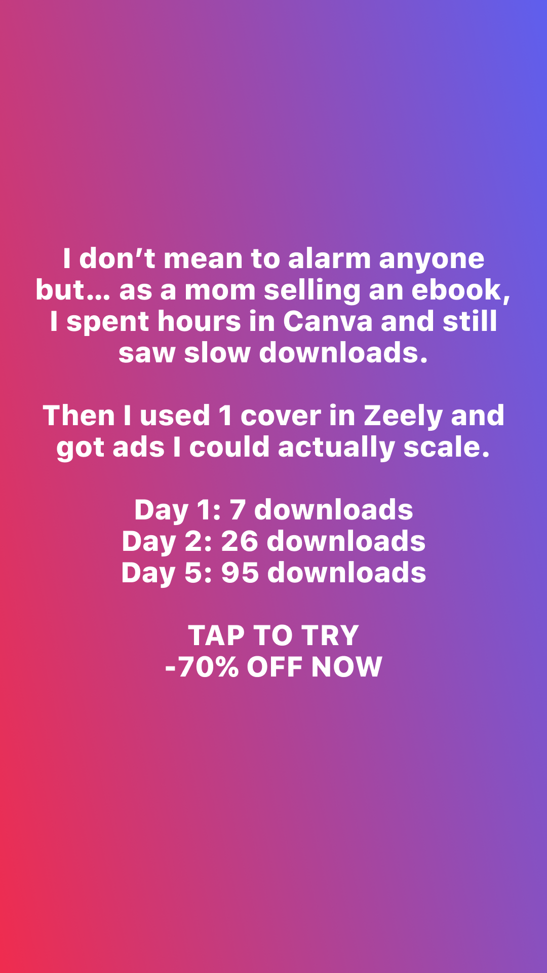 Zeely Facebook ad