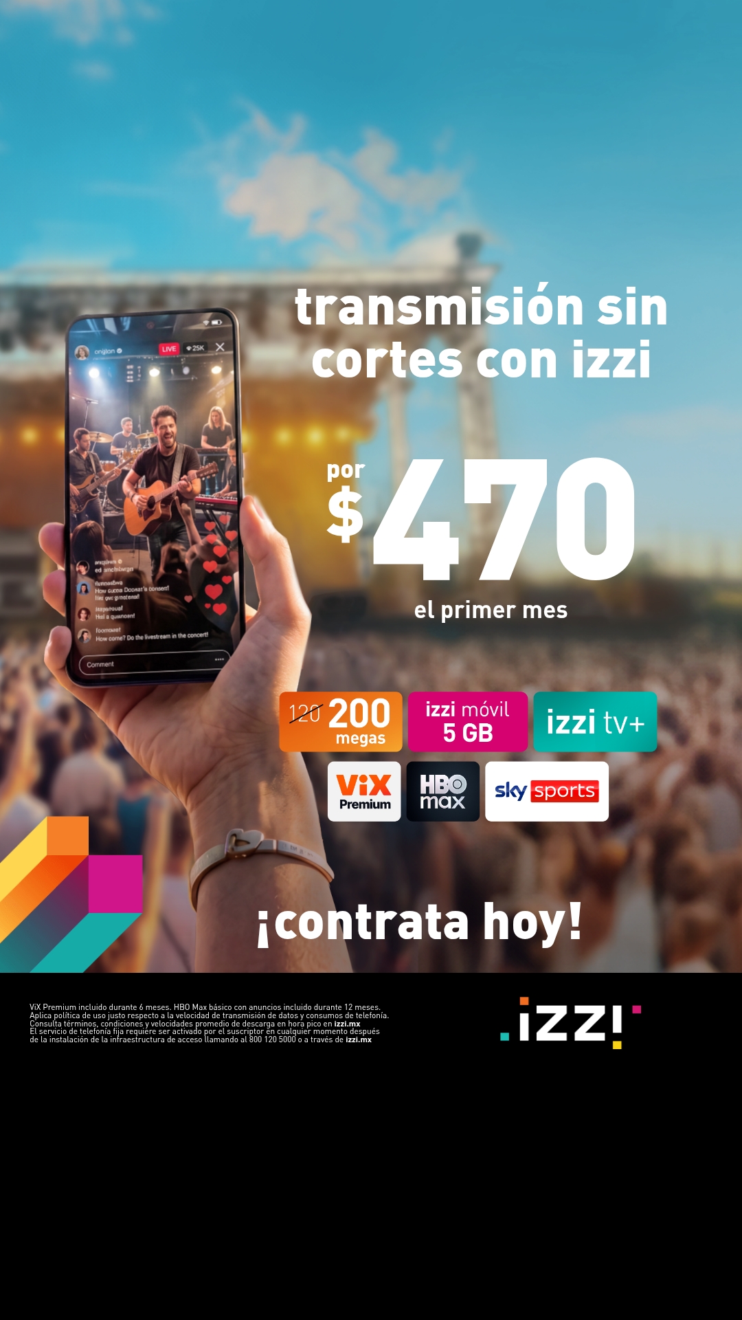 Promociones izzi Facebook ad from Jul 9, 2026