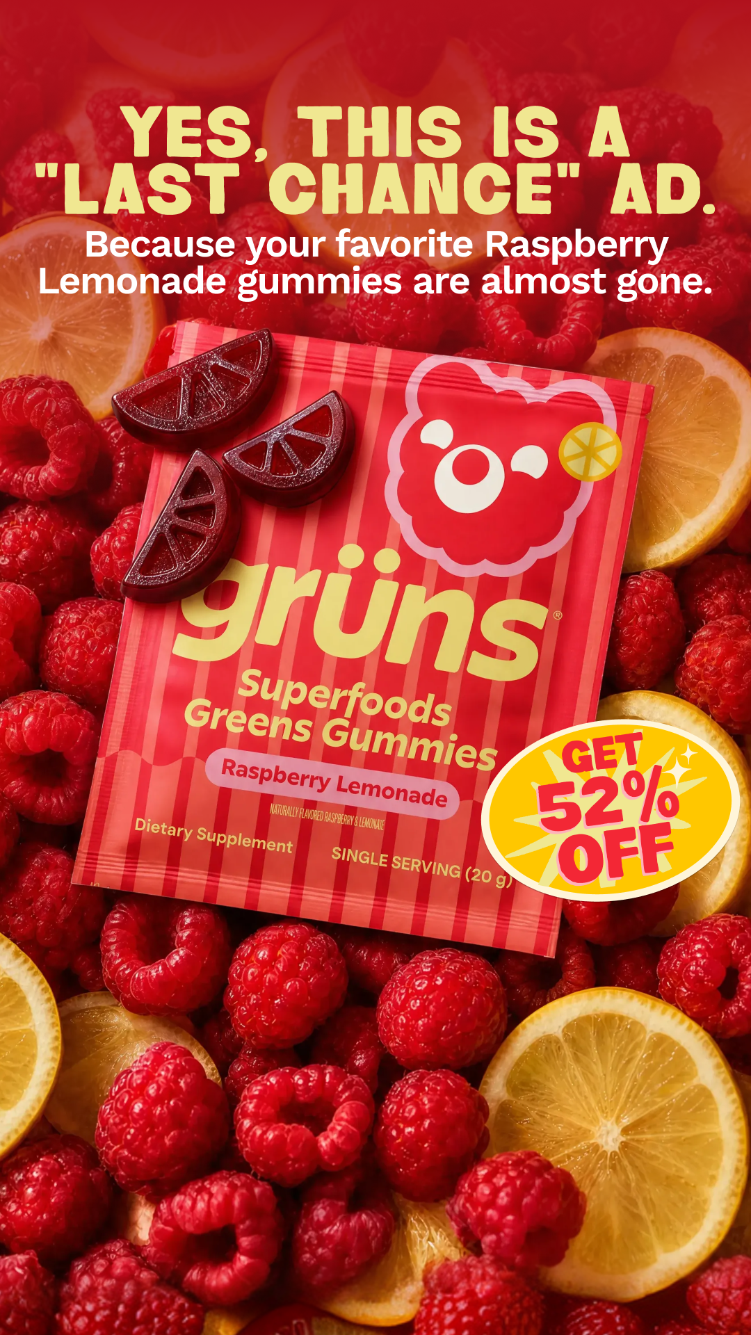 Grüns Facebook ad