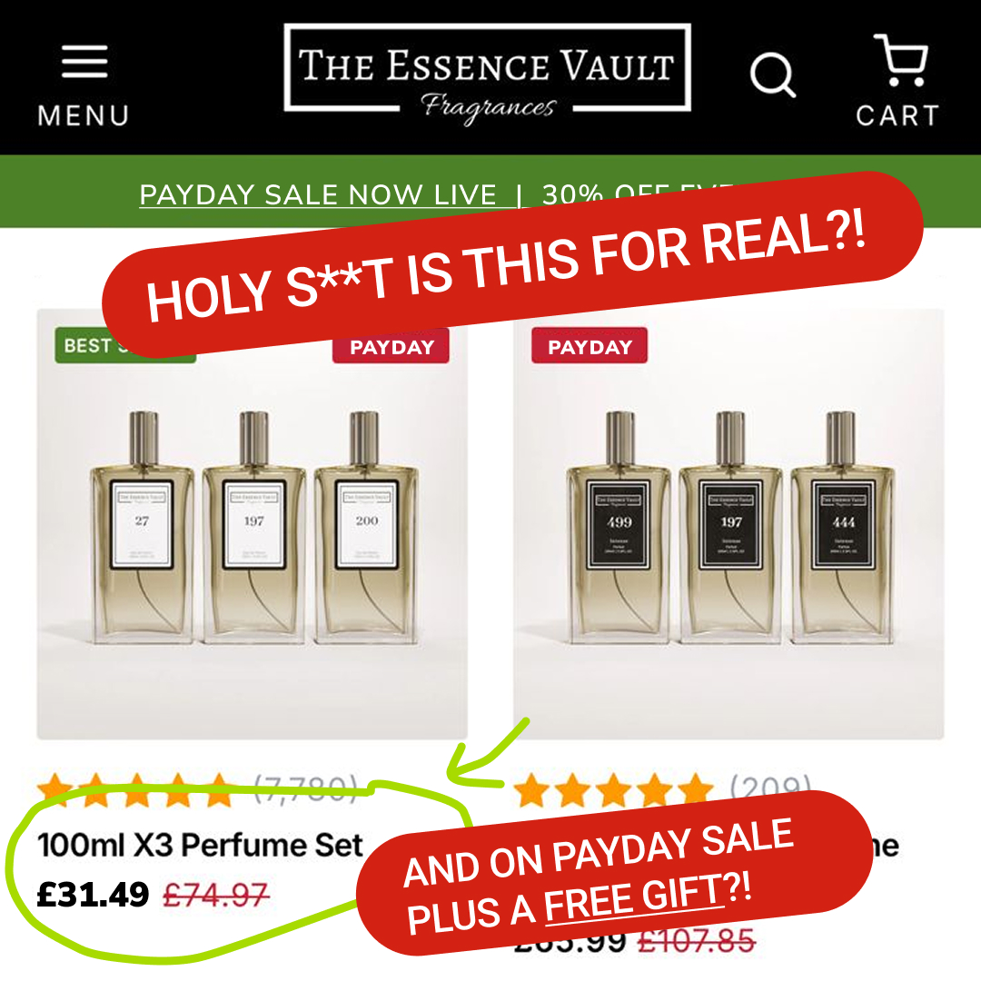 The Essence Vault Facebook ad