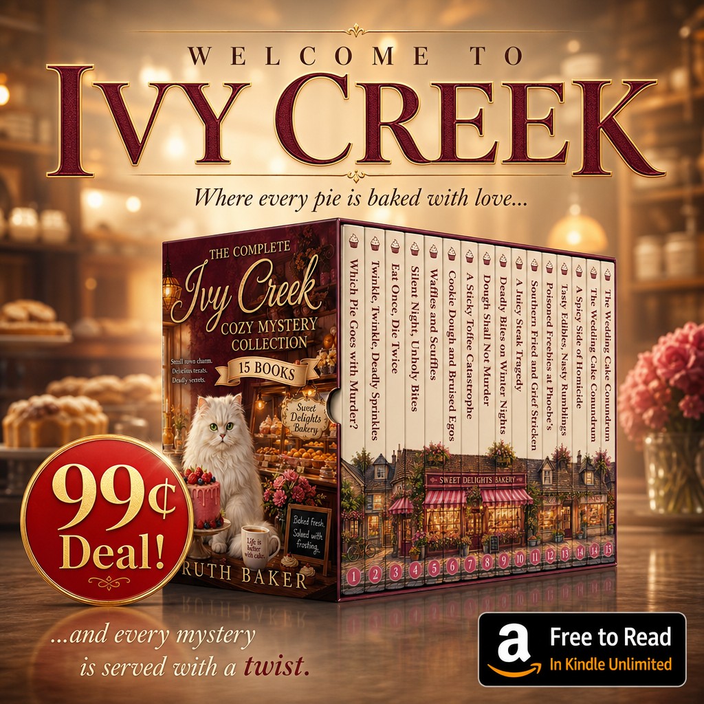 CleanTales Facebook ad: 15 Cozy Mysteries for Just 99c, or Read FREE with Kindle…