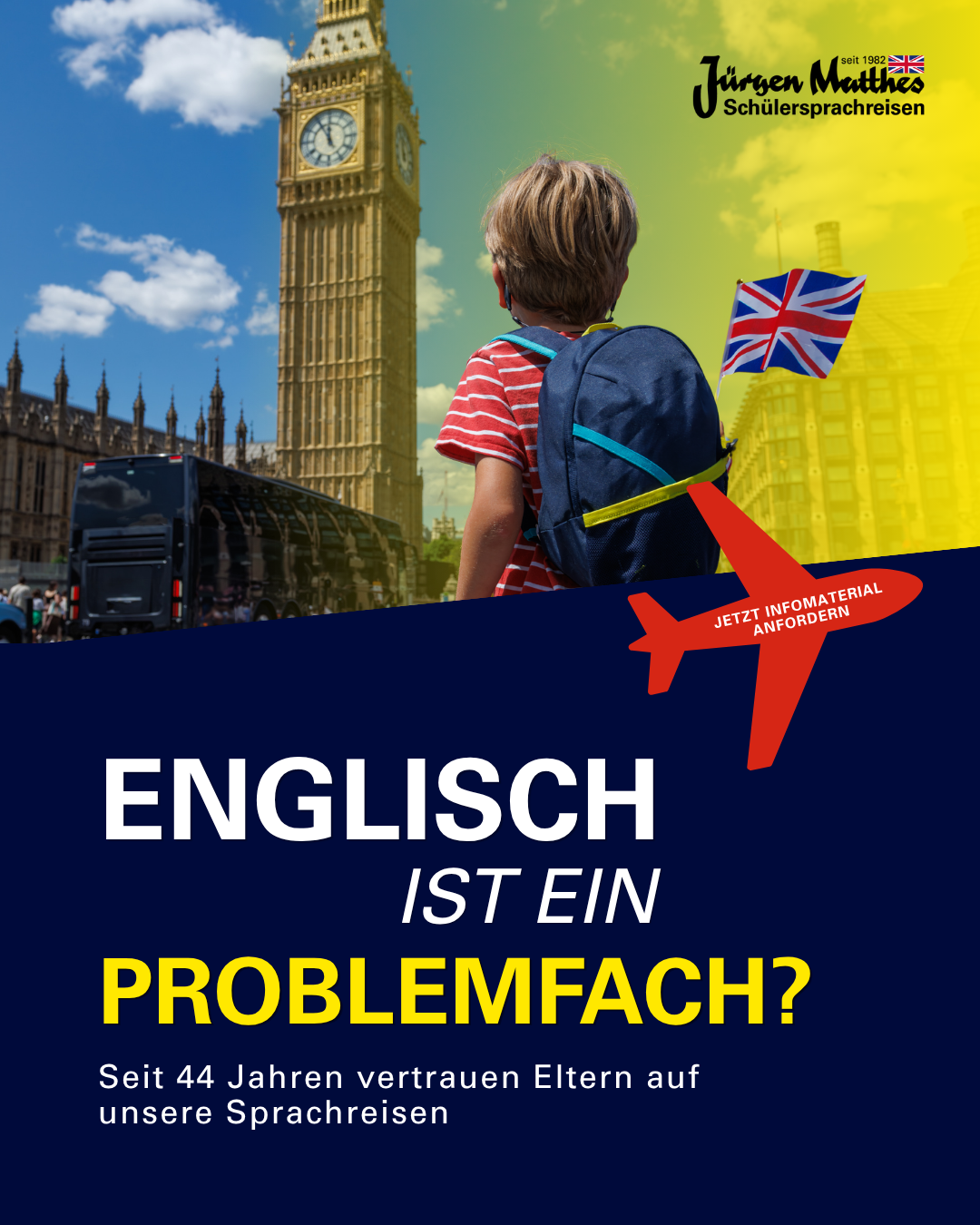 Jürgen Matthes Schülersprachreisen Facebook ad from Jul 13, 2026
