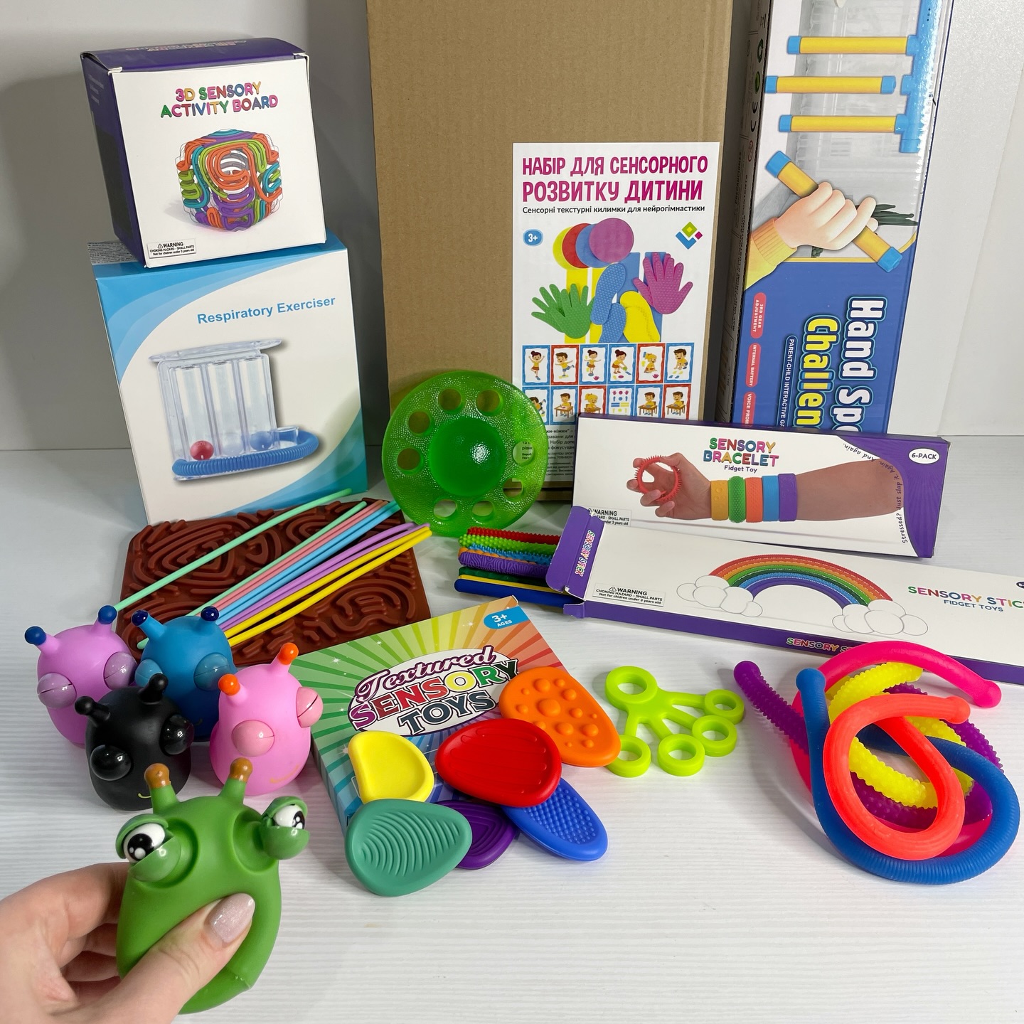 totosha.toys - розвиваючі іграшки Україна Facebook ad: Добірка тактильно-сенсорних розвивальних ігор та наборів