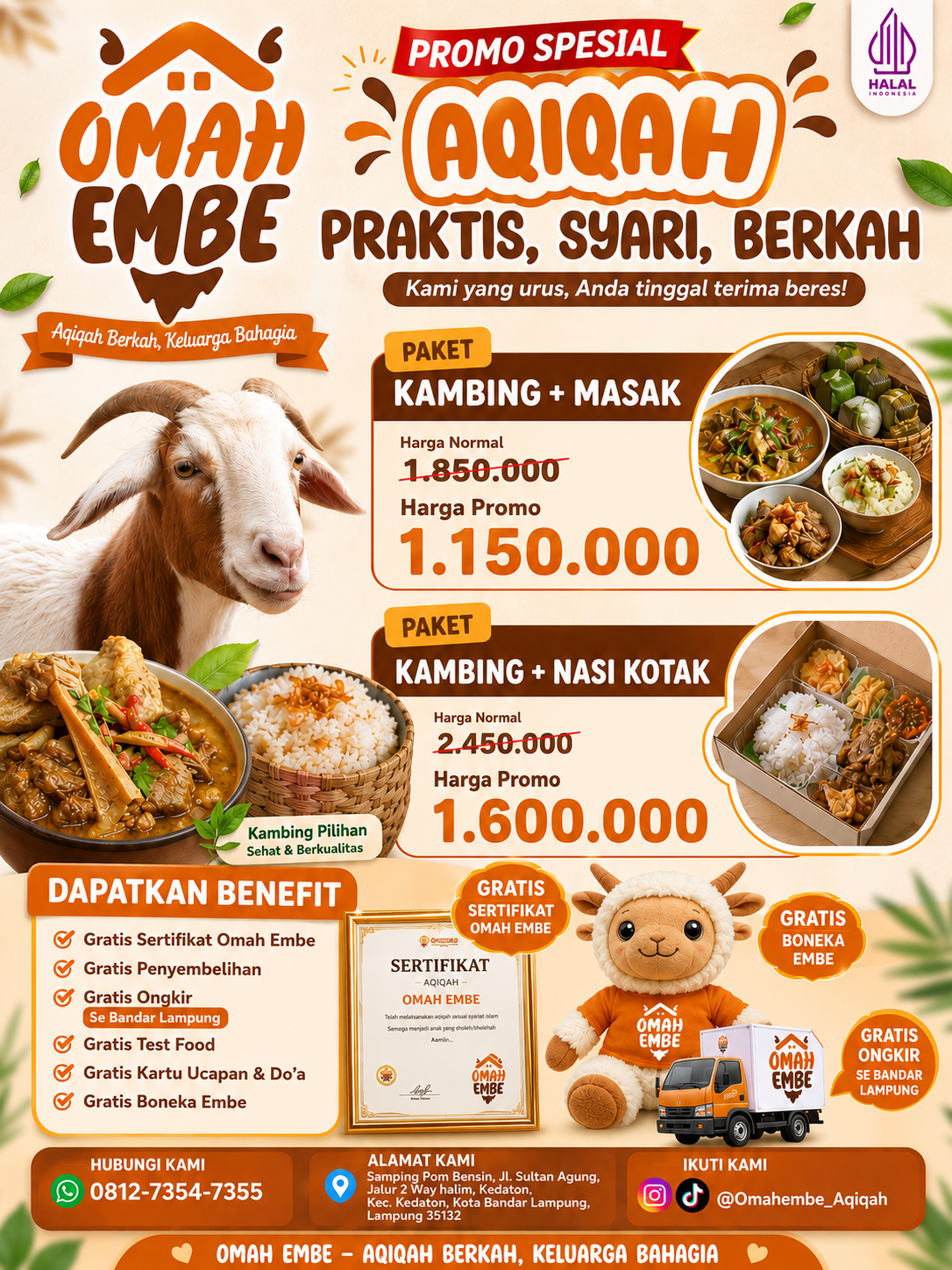 Omahembe Facebook ad: GRATIS ONGKIR KE DEPAN RUMAH!