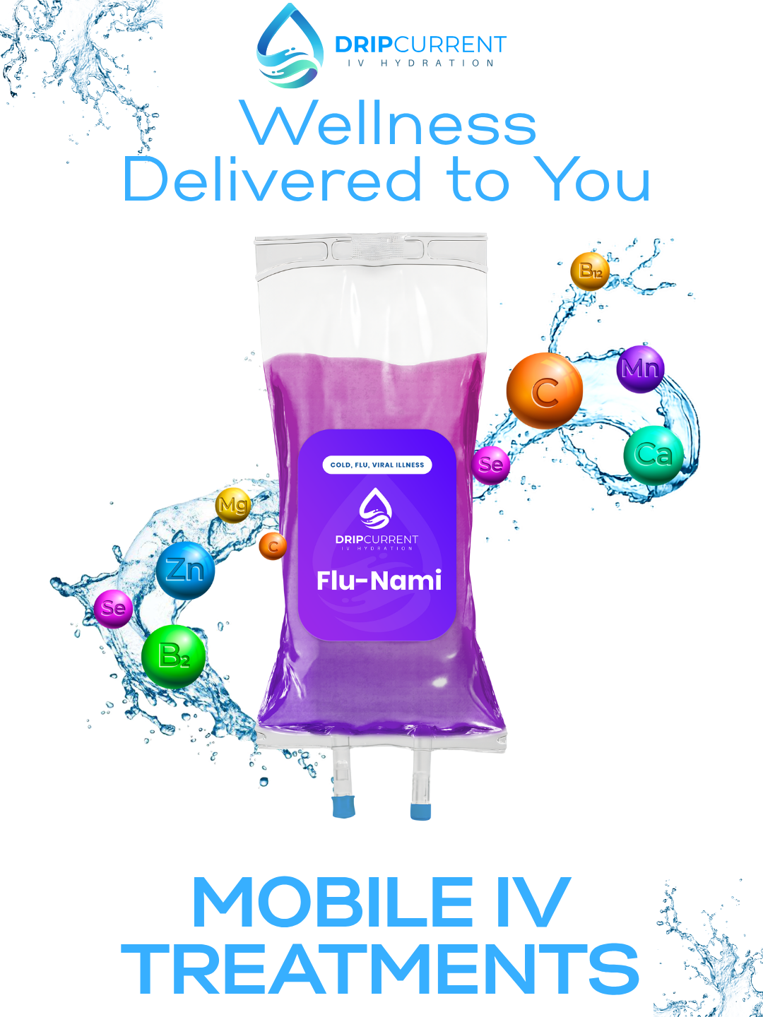 DripCurrent Hydration Facebook ad: Can’t make it to the clinic?