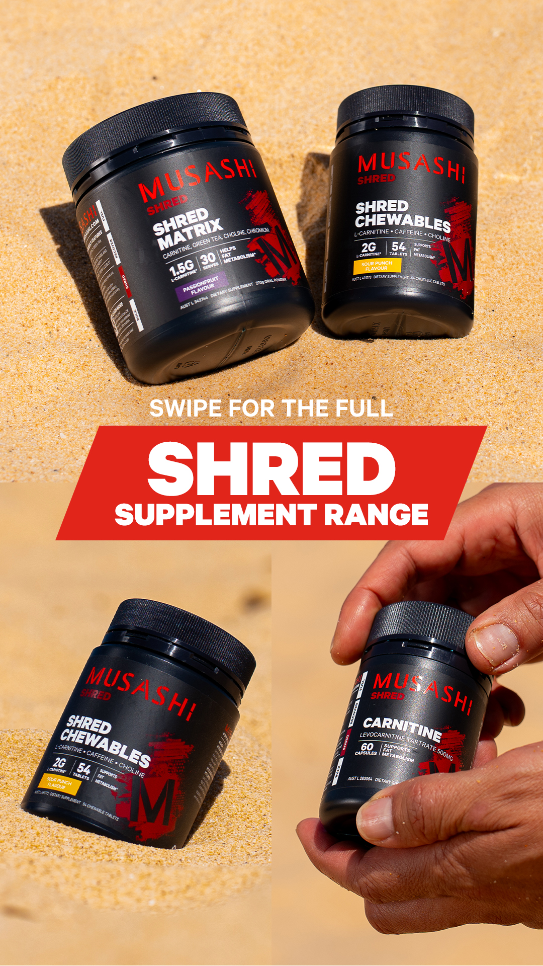 Musashi Nutrition Facebook ad