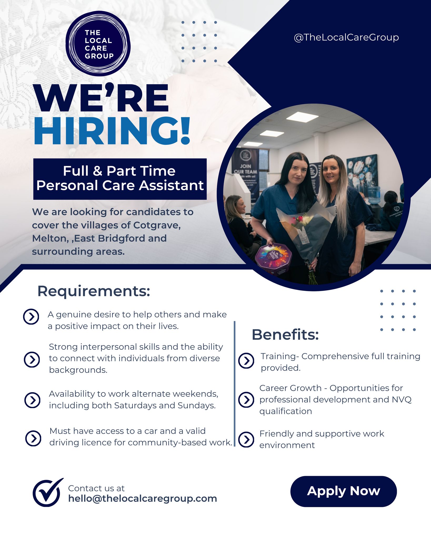 The Local Care Group Limited Facebook ad: WE NEED YOUR HELP!