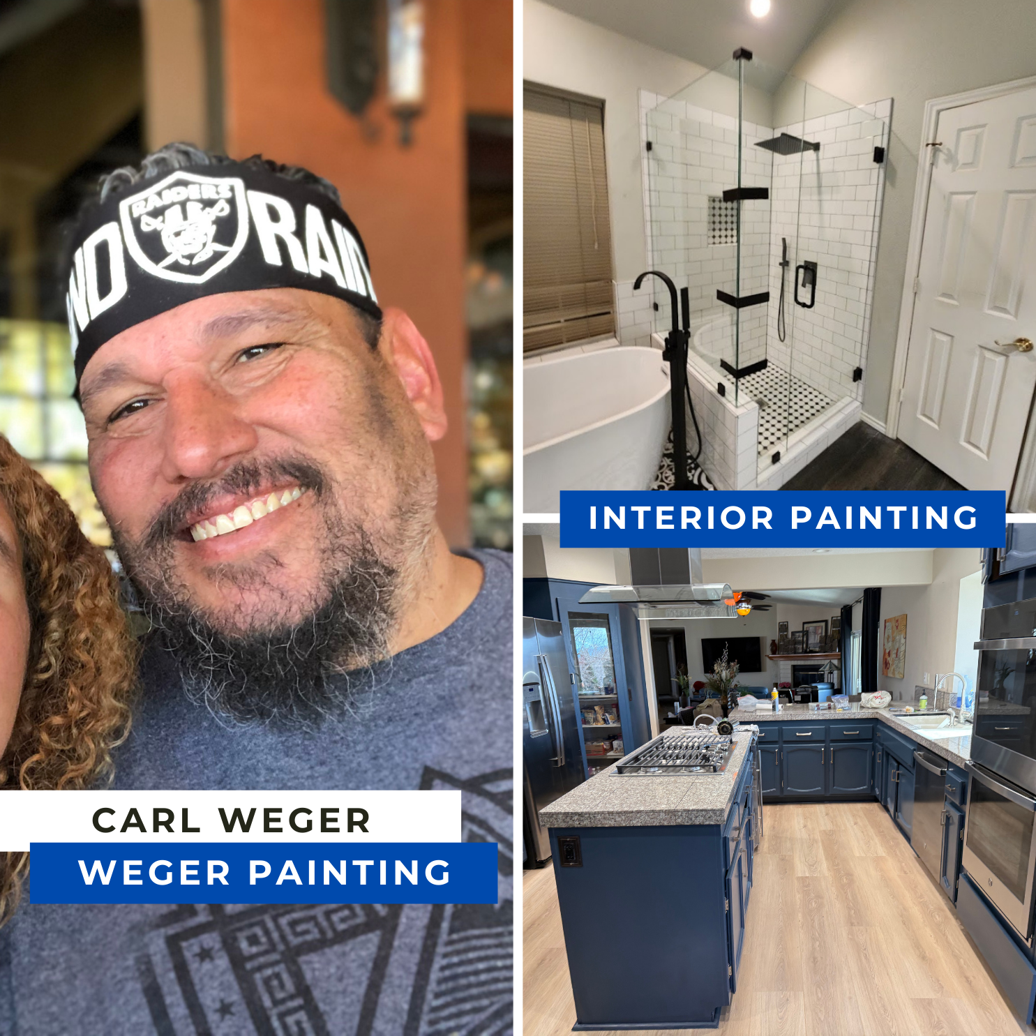 Weger Paintings Facebook ad: Get Your Free Quote Today!