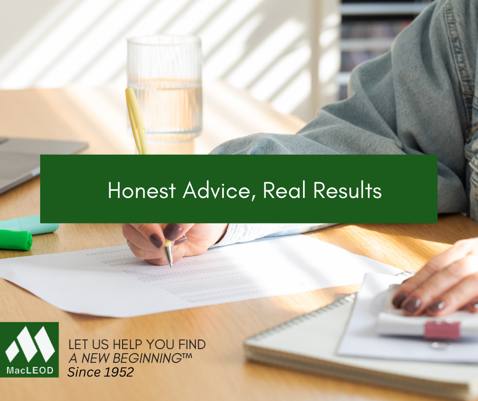 D & A MacLeod Facebook ad: Since 1952: Trusted Solutions for Debt Relief