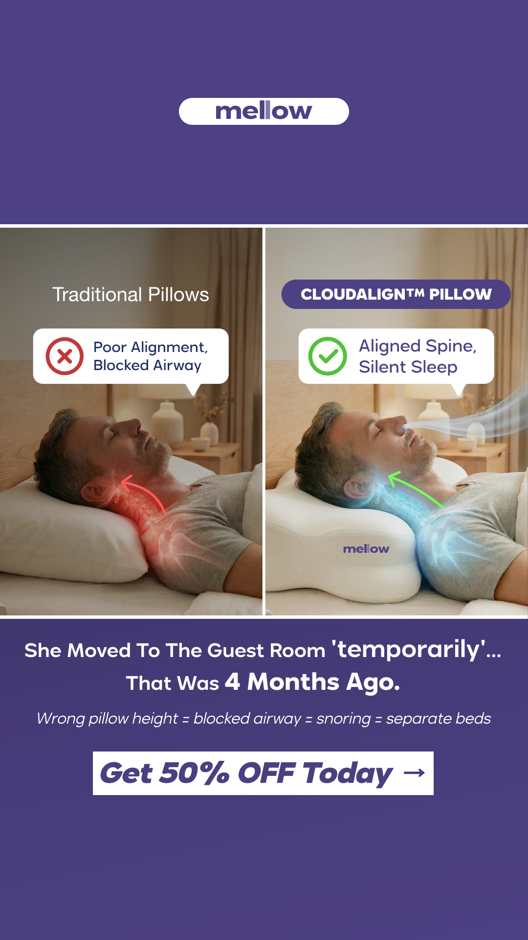 Mellow Sleep Facebook ad