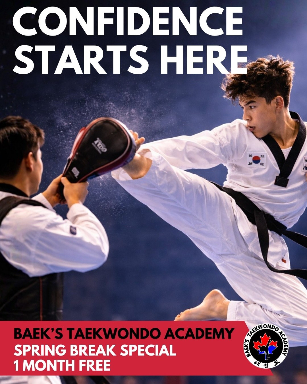 Baek's Tae Kwon Do Academy Facebook ad: Register, Baek's Tae Kwon Do Academy