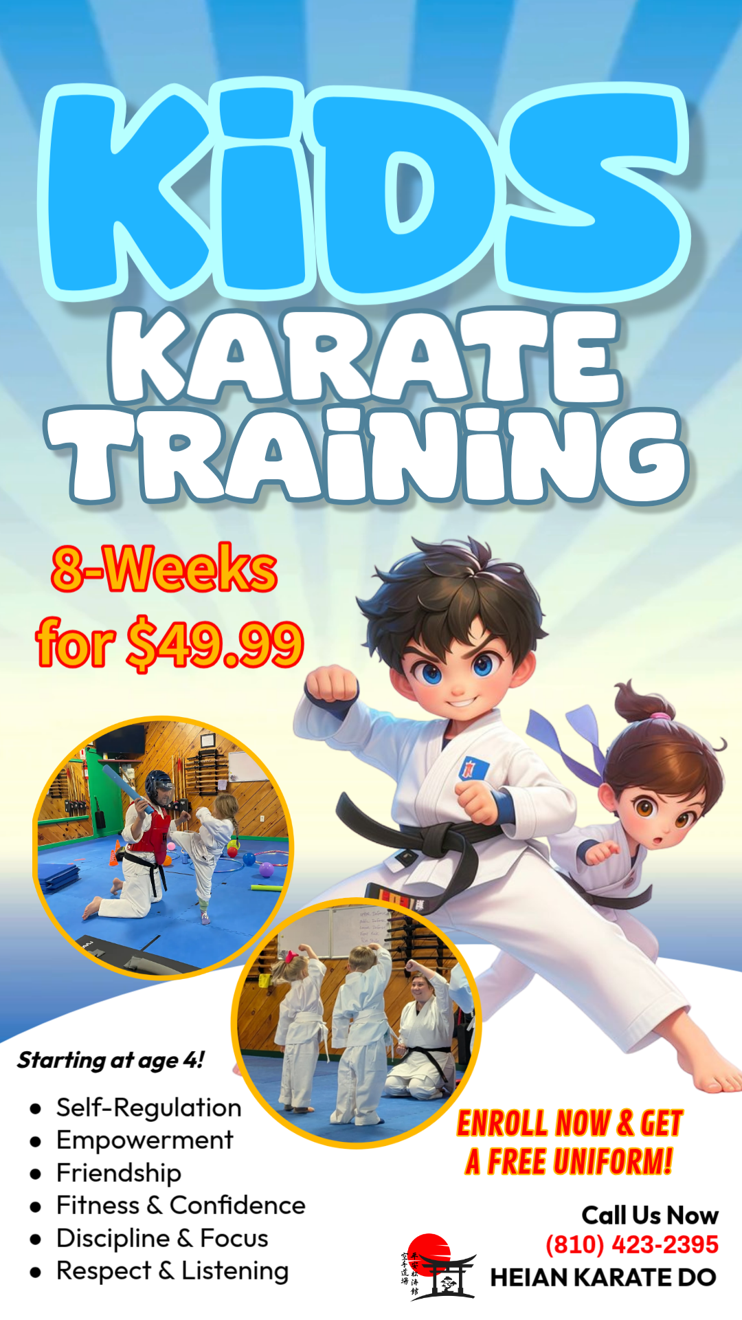 Heian Karate Do Facebook ad