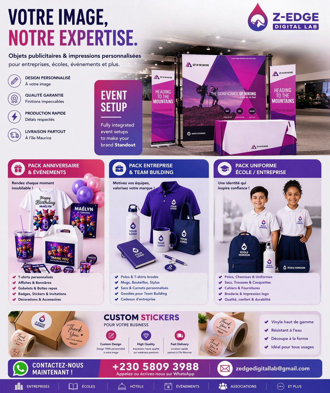 Z-Edge Facebook ad: YOUR VISION. OUR EXPERTISE.