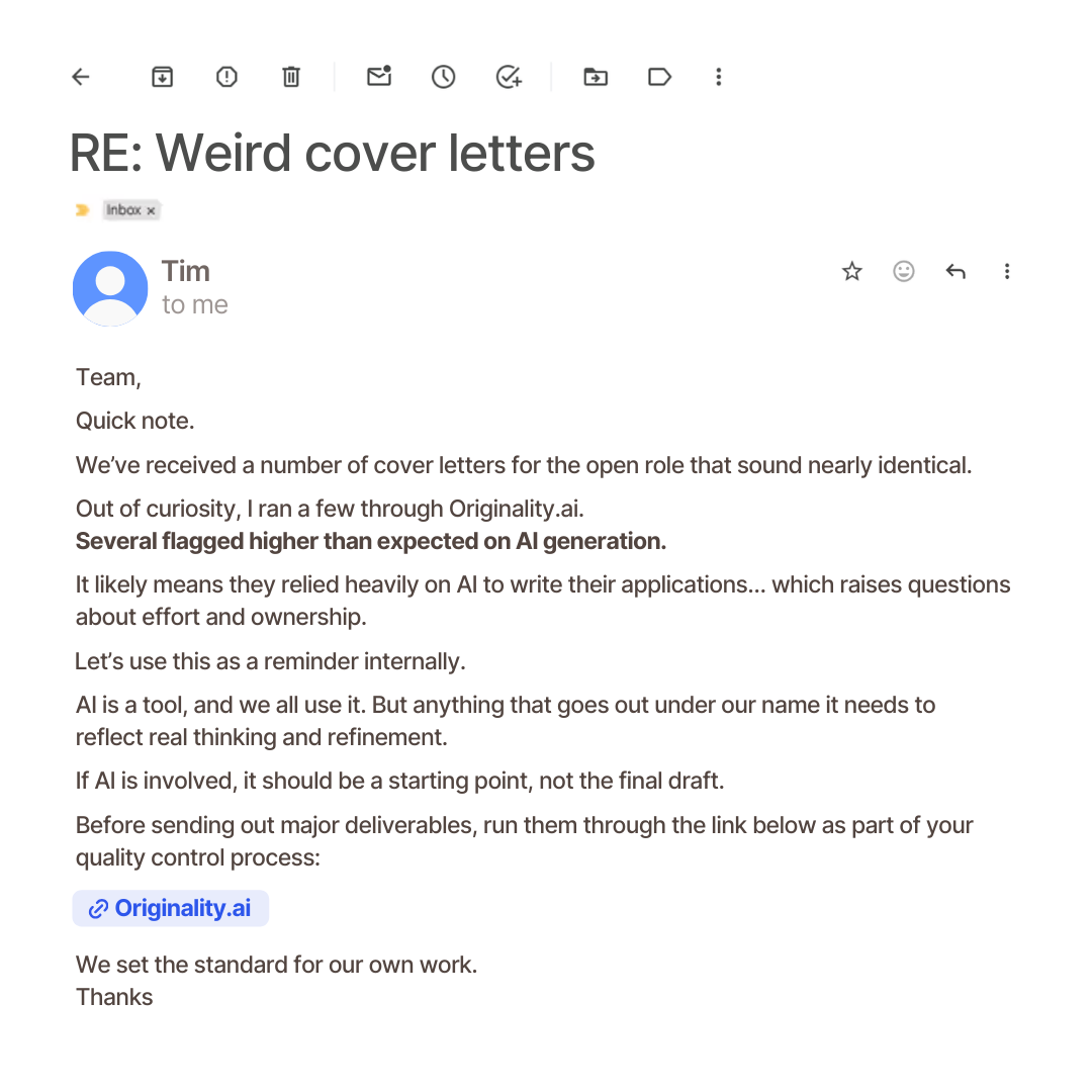 Originality.AI - AI Detection and Plagiarism Checking Facebook ad