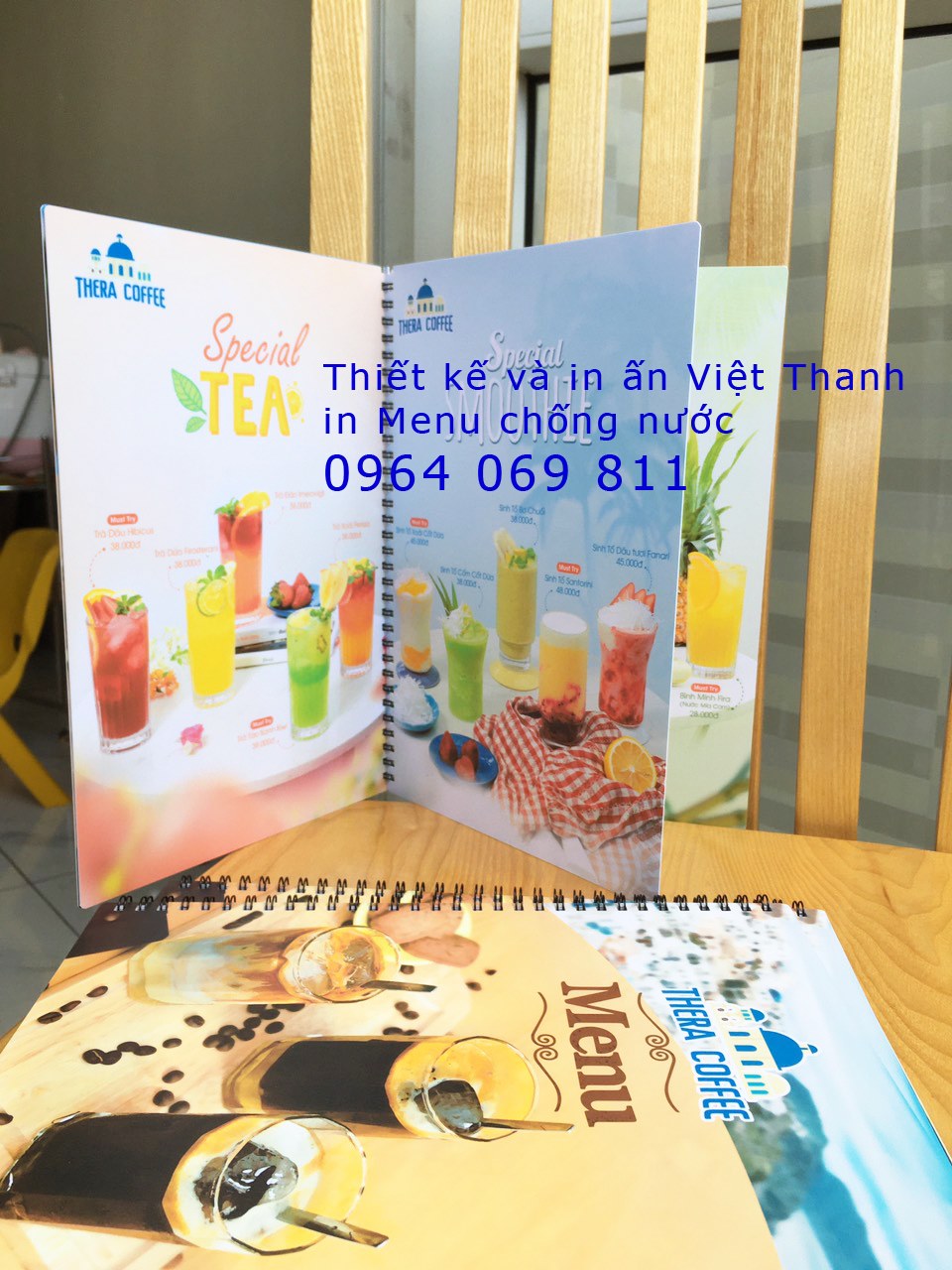 Thiết kế và In ấn Việt Thanh Facebook ad: Menu cho nhà hàng, quán cafe, trà sữa