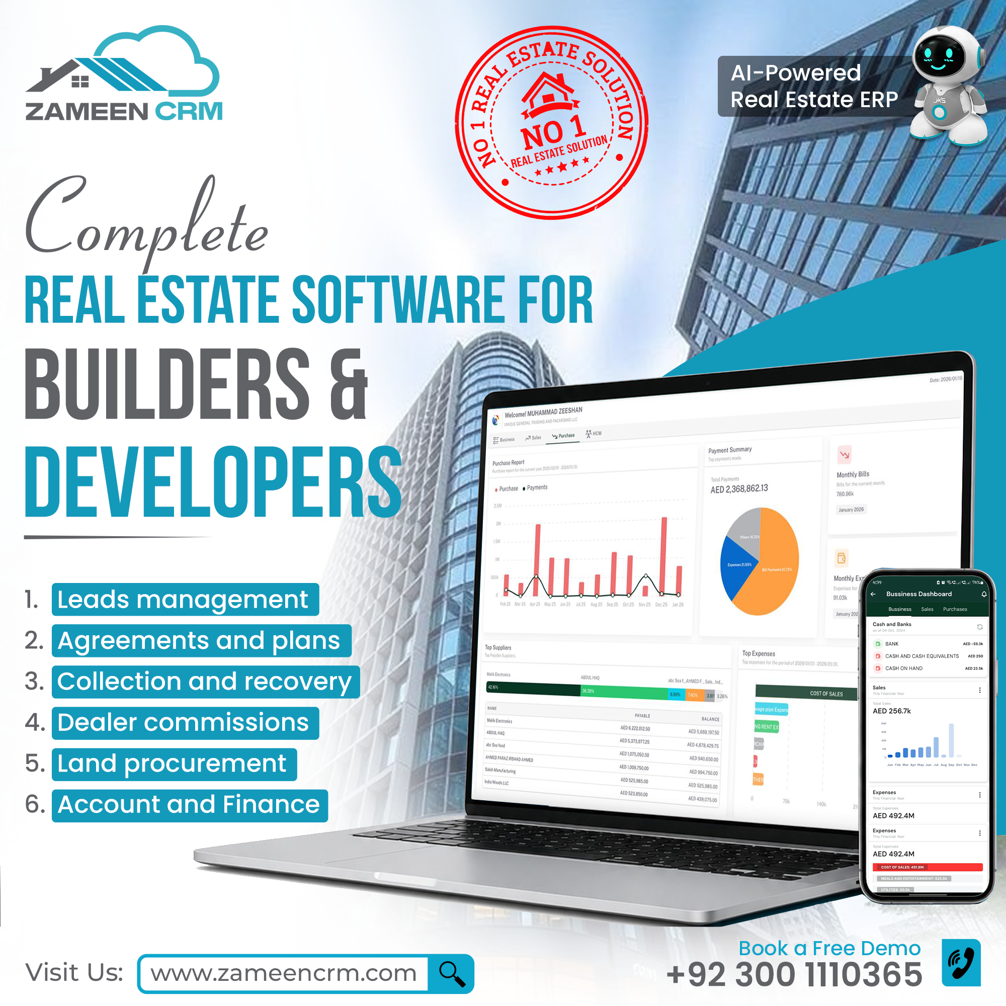Zameencrm Facebook ad
