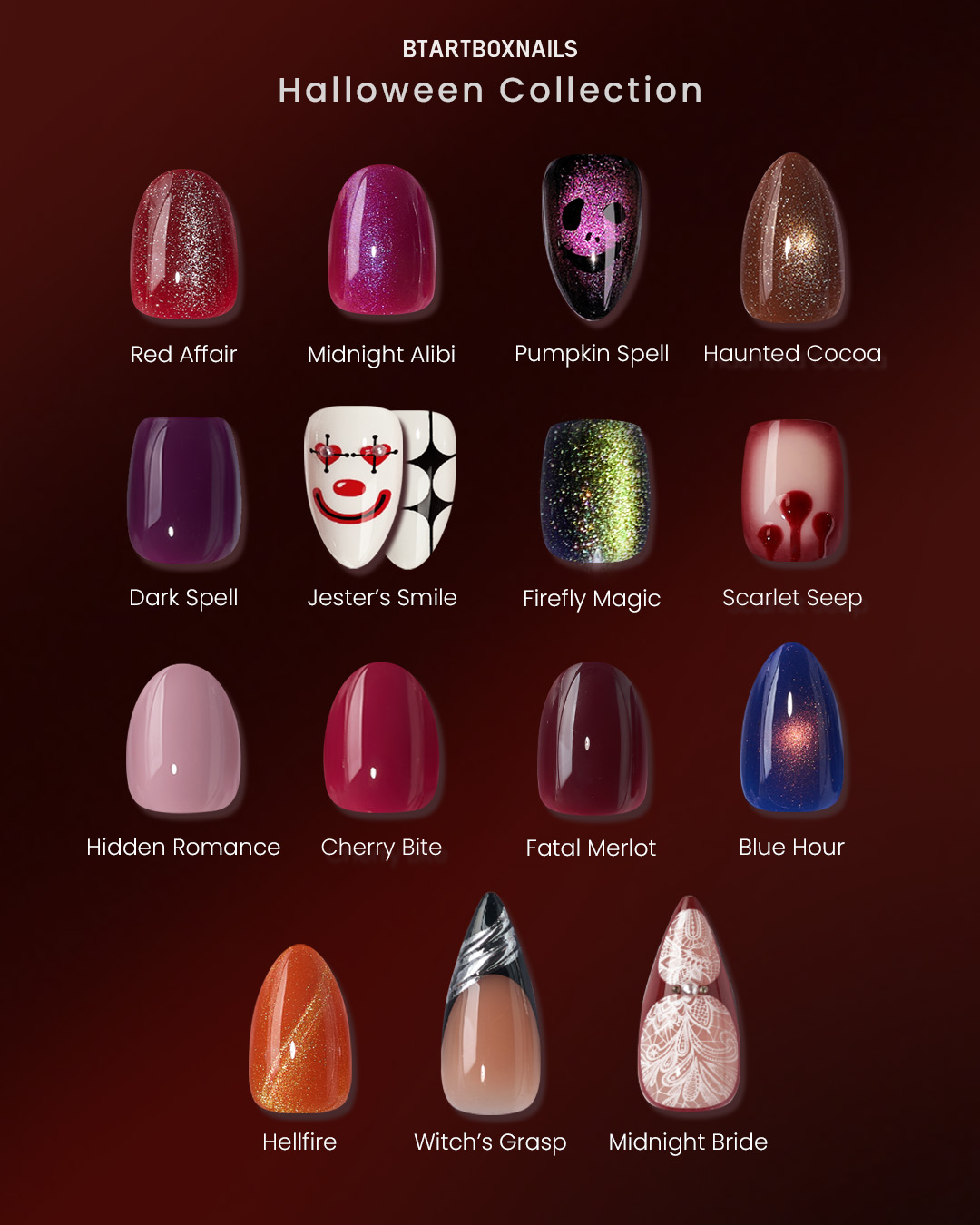 BTArtbox Nails Facebook ad: 15 hauntingly beautiful designs just dropped.
