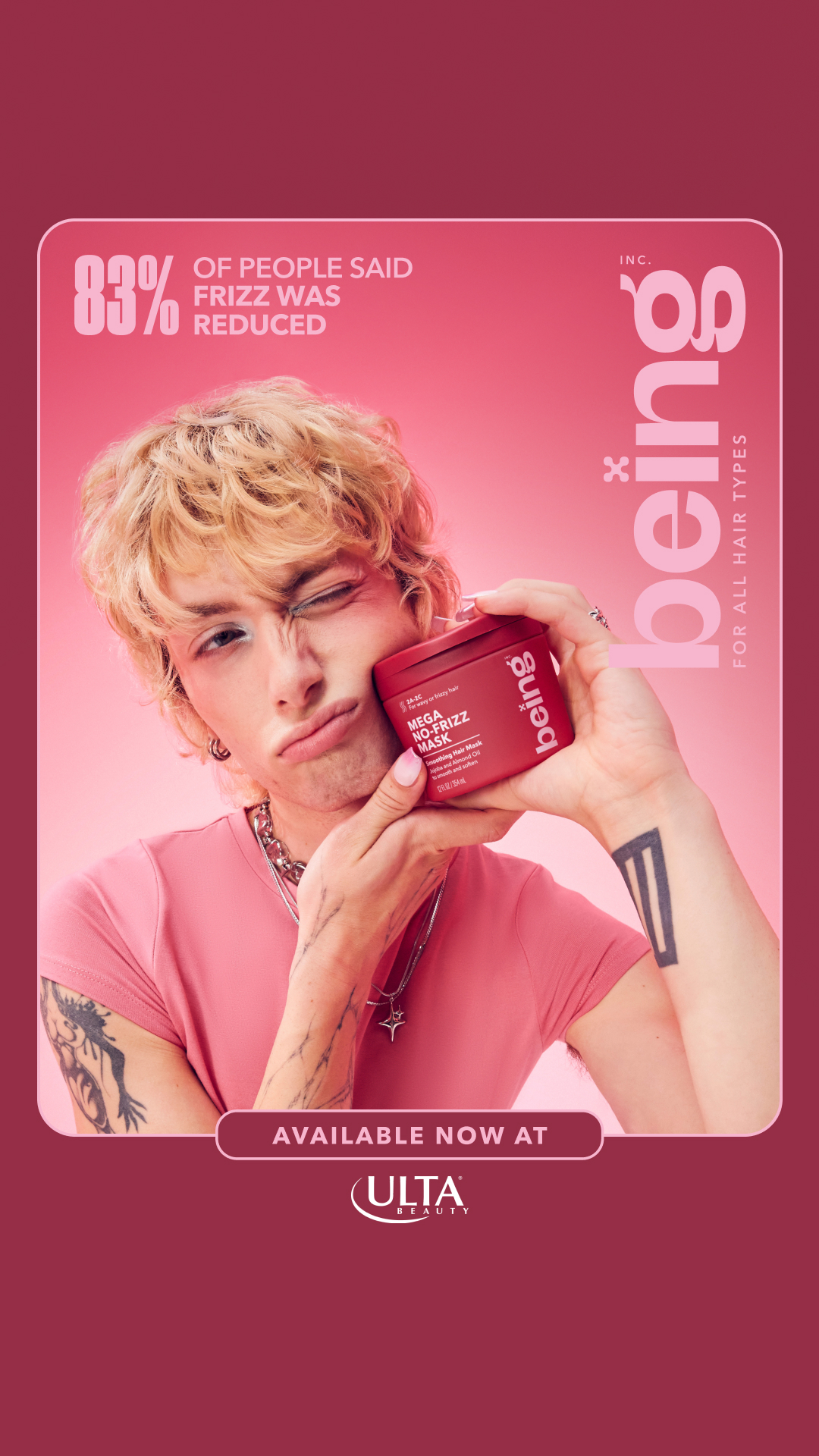 Being Haircare Facebook ad