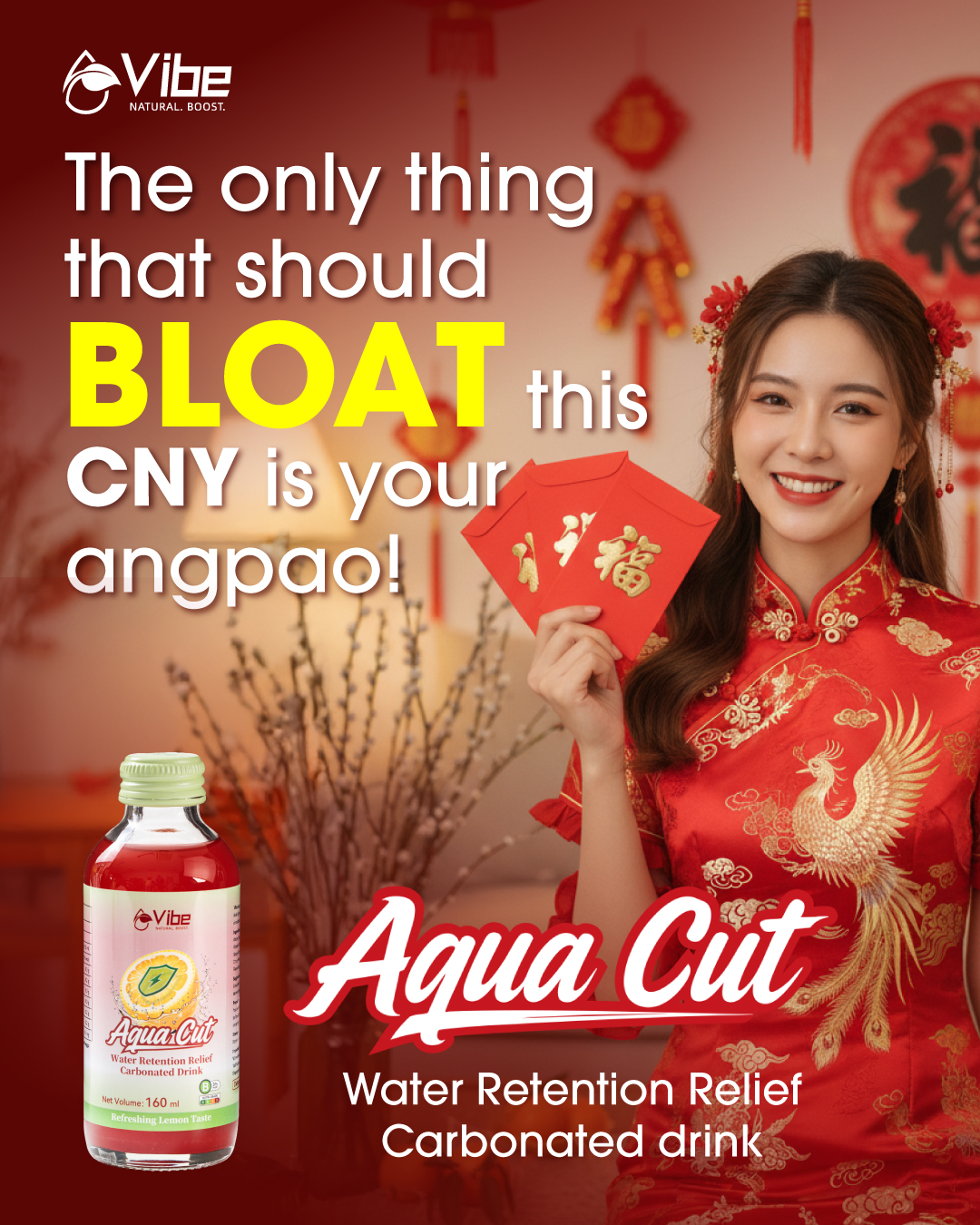 Vibe Wellness Facebook ad: CNY’s Secret to Beating the Bloat