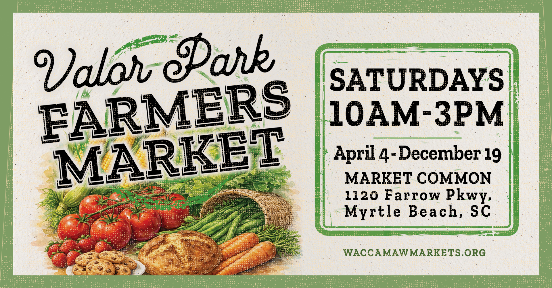 Waccamaw Market Cooperative Facebook ad: Valor Park Farmers Market