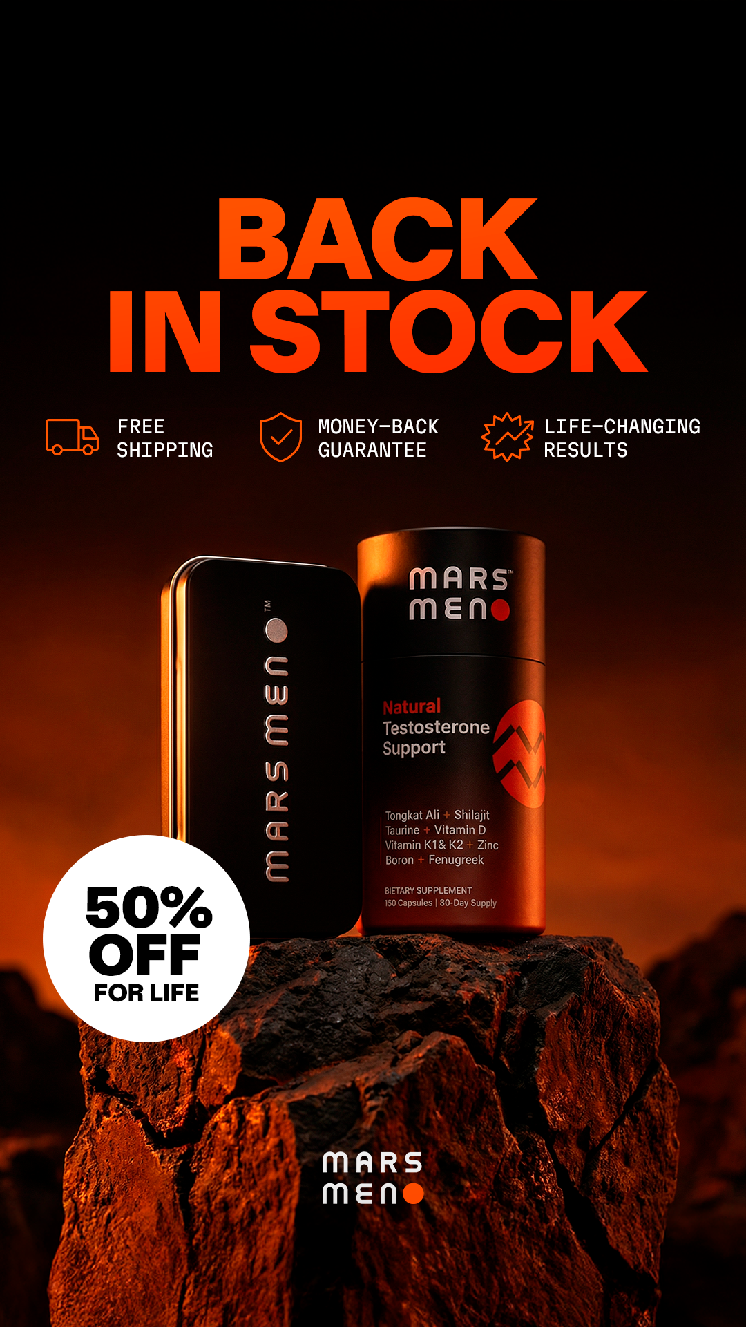 Mars Men Facebook ad